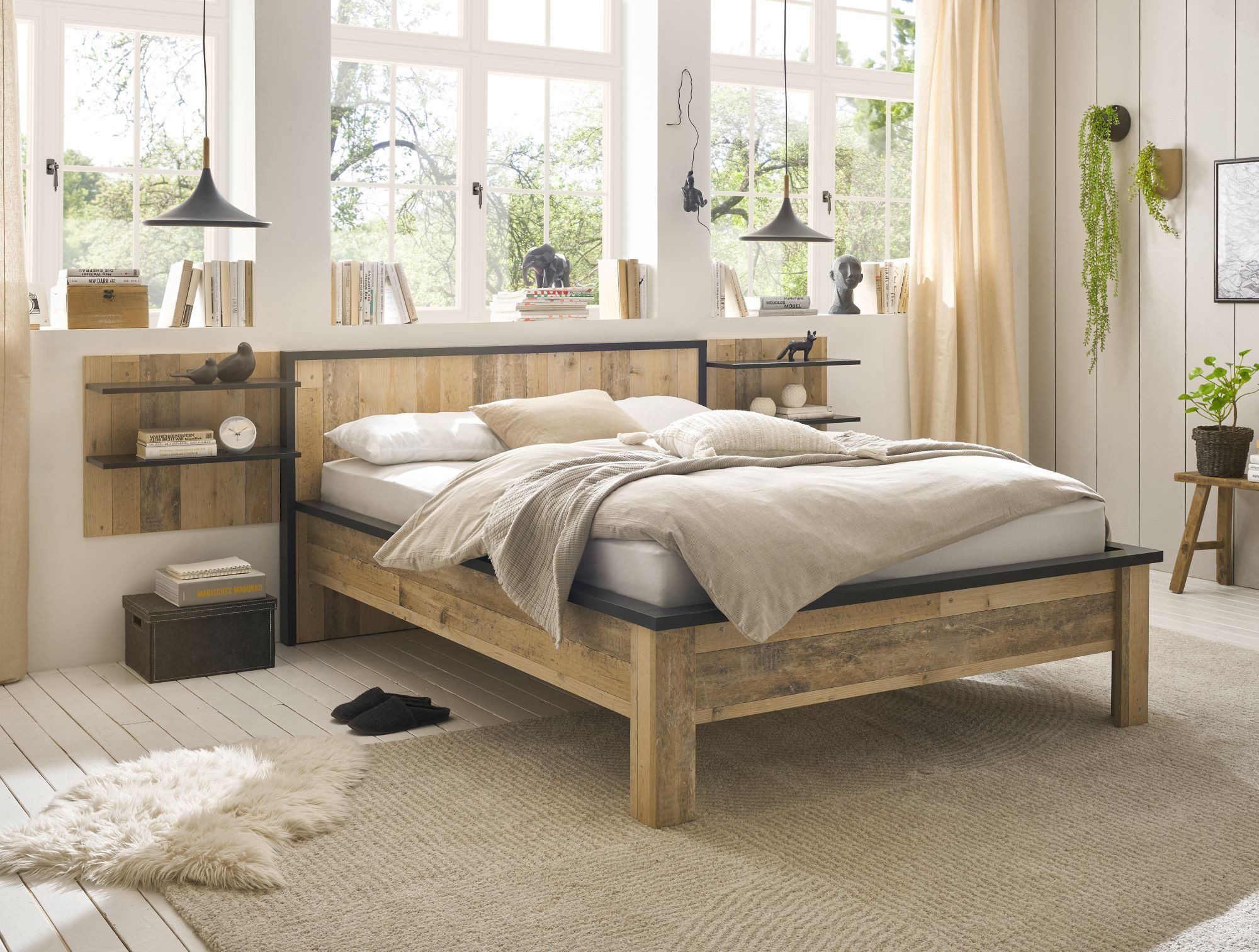 99rooms Schlafzimmer-Set Woodsher, (Set (3-St), Komplett Schlafzimmer), mit viel Stauraum, Soft-Close-Funktion, ohne Matratze & Lattenrost