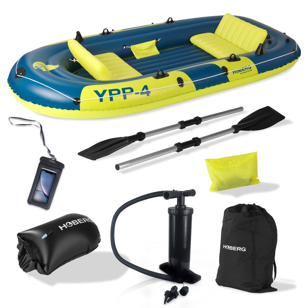 Schlauchboot 4 Personen 2 Paddel & Pumpe YPP-4 322x165cm