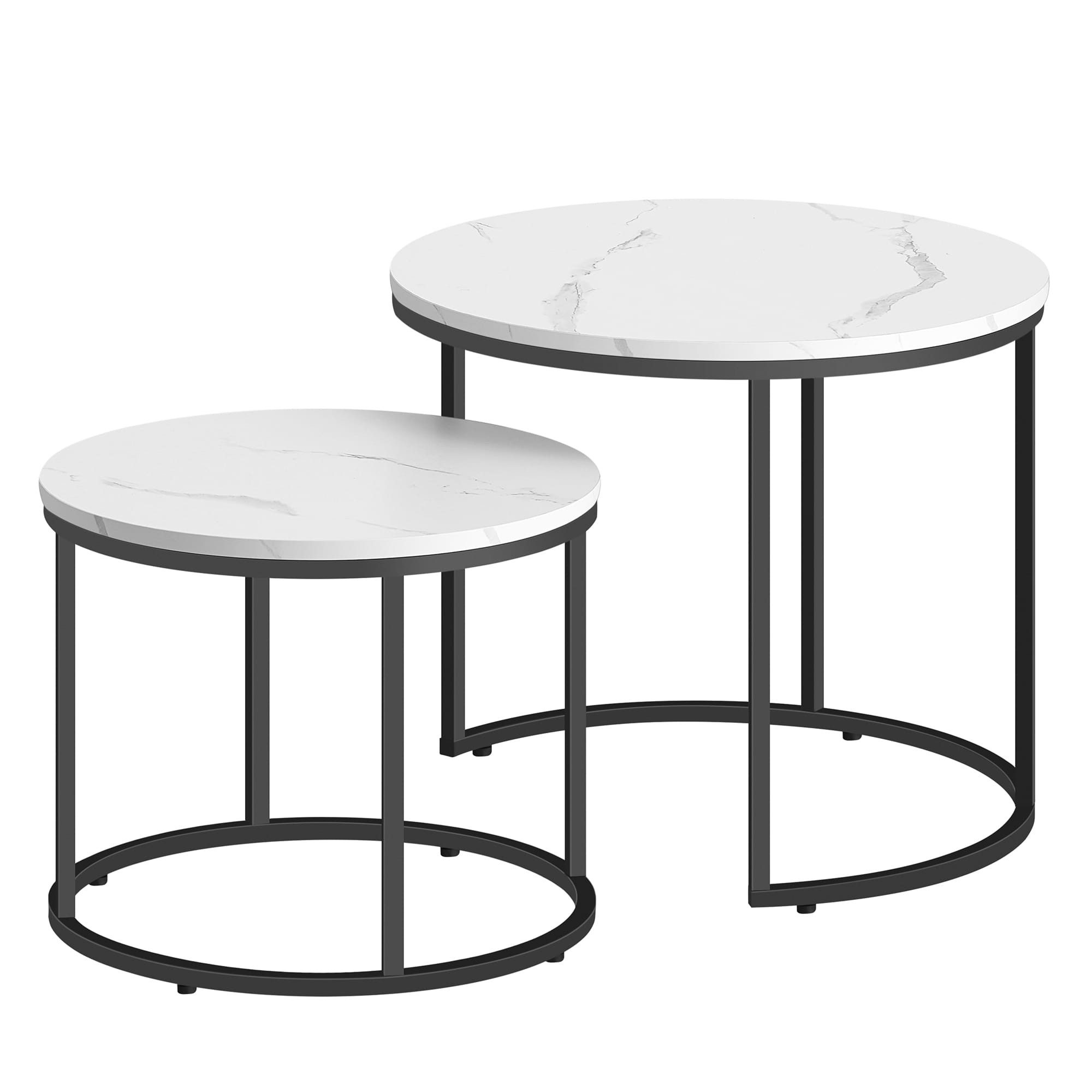 Beistelltisch Runder Couchtisch – Stilvoll & kompakt für Wohnzimmer & Co.