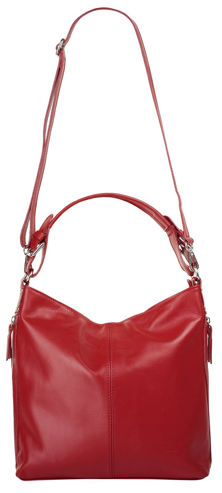 Samantha Look Henkeltasche (1-tlg), echt Leder, Made in Italy