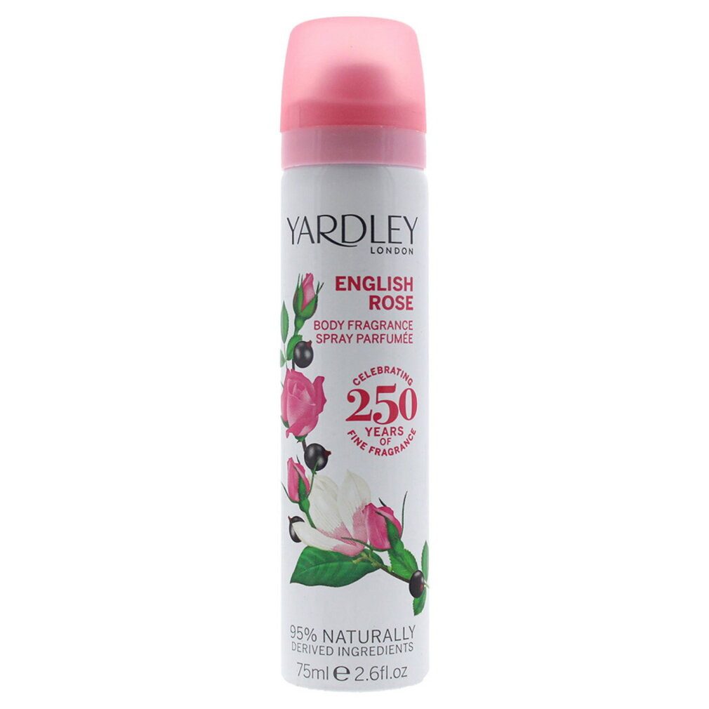 Yardley Deo-Roller English Rose Deodorising Body Spray 75ml
