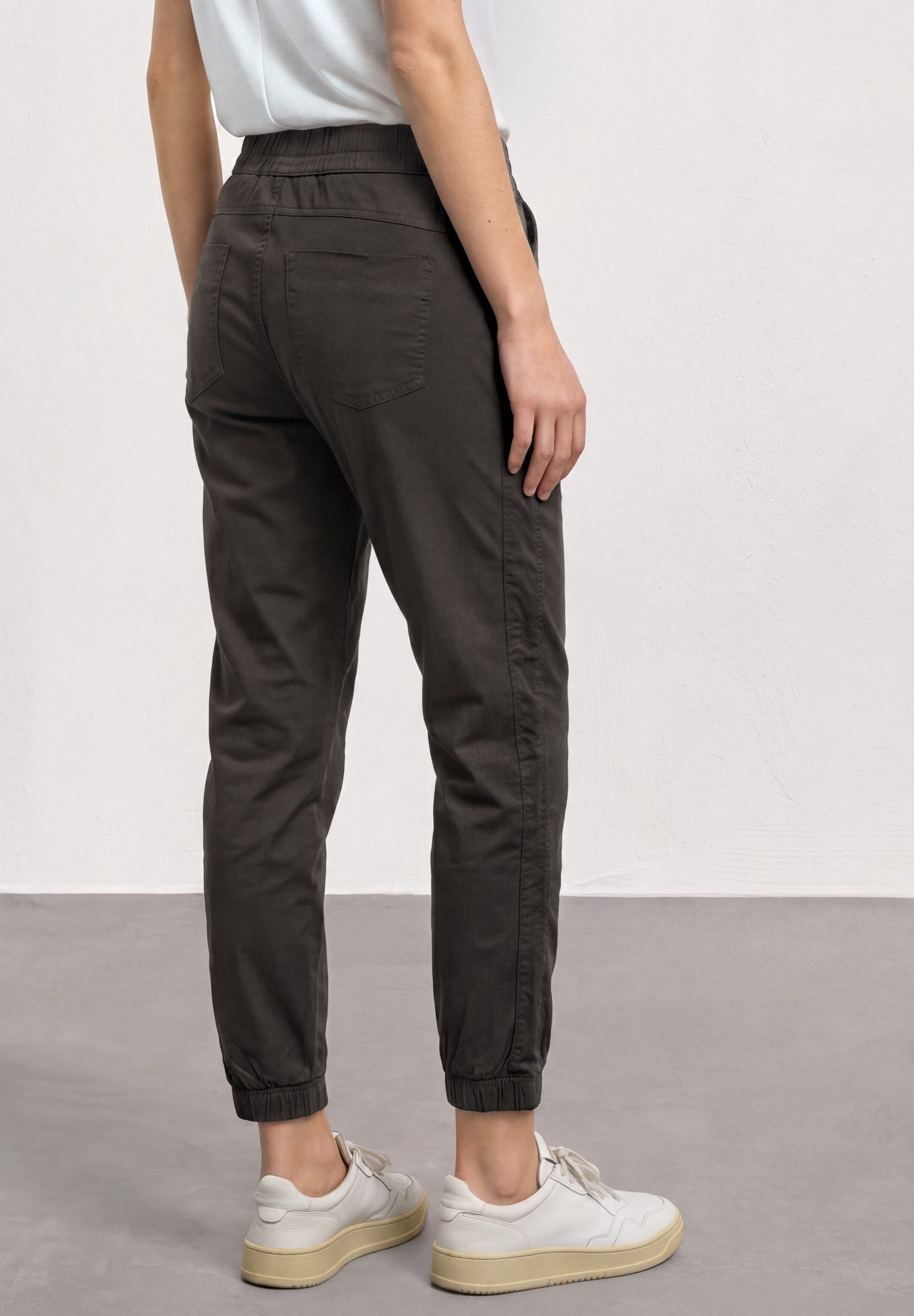 STREET ONE Jogger Pants aus Baumwolle mit Stretchanteil