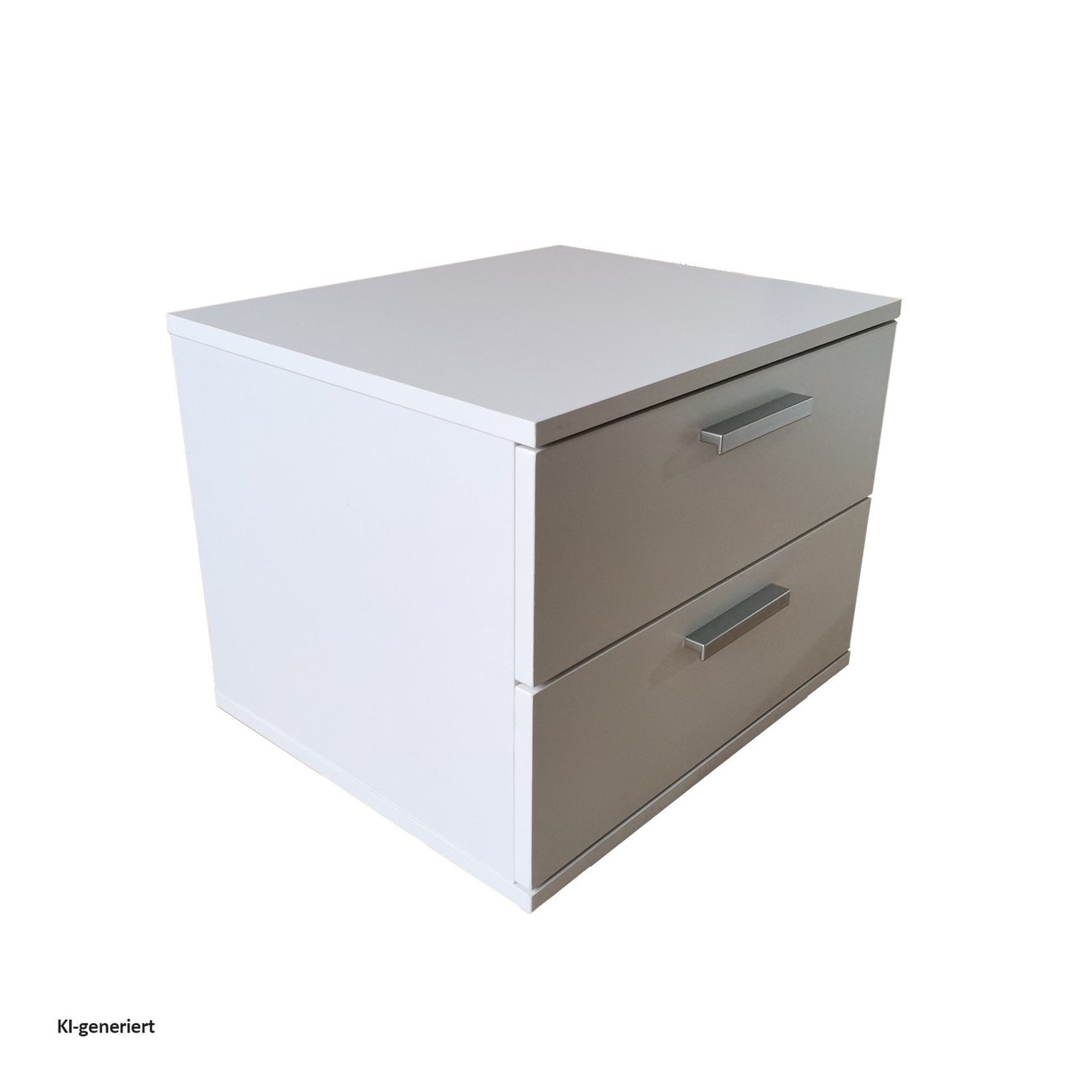 HTI-Living Nachtschrank Nachtschrank 2er Set Weiß Nina (Set, 2-St., 2 Nachtschränke) Nachttisch Nachtkommode Nachtkonsole – Bild 2 von 5