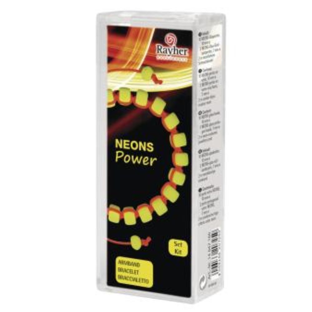 Rayher Hobby Perlenarmband Rayher Neons-Armband zum selber basteln