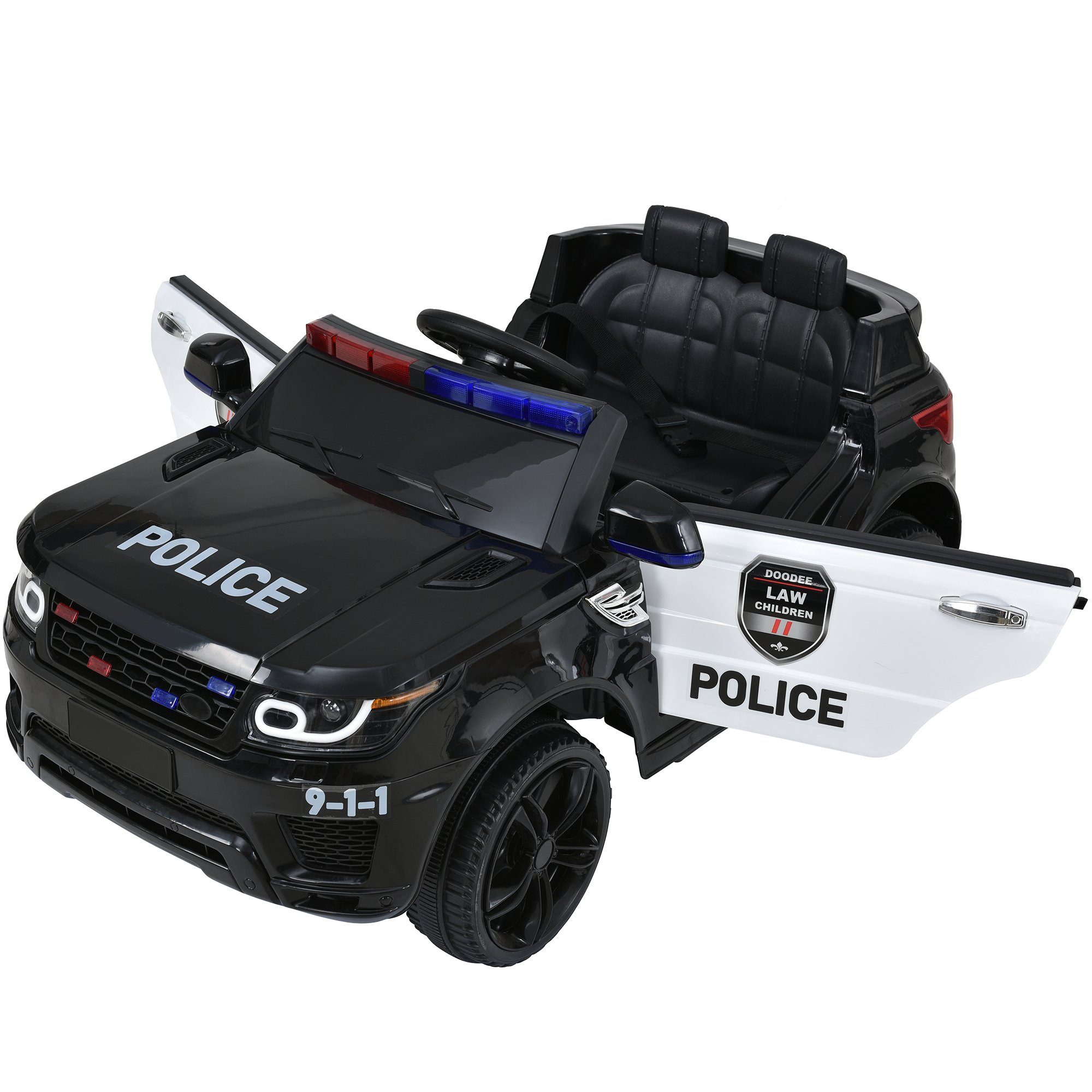 AUX und Hupe, M Mit Kinder 30 kg, 12V USB, inkl., Schwarz Licht, Elektro-Kinderauto für 3-5km/h, 37-95 mit REDOM Bluetooth Belastbarkeit
