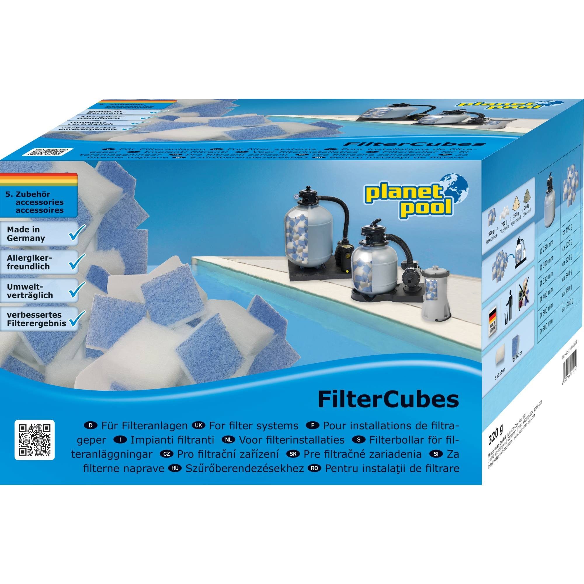 Planet Pool Filterbälle Filtercubes 320g, Planet günstig online kaufen