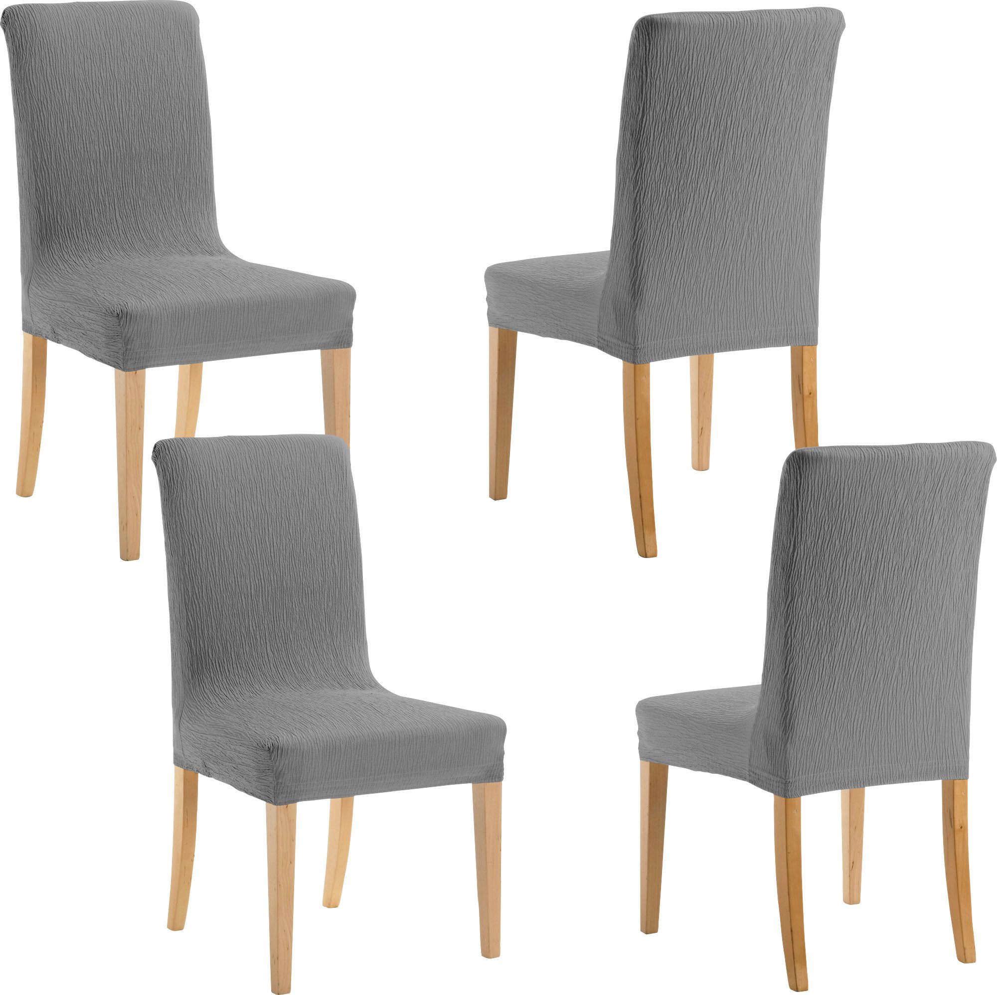 Stuhlhusse Stuhlhusse "Yuta" 4er-Pack, Uni