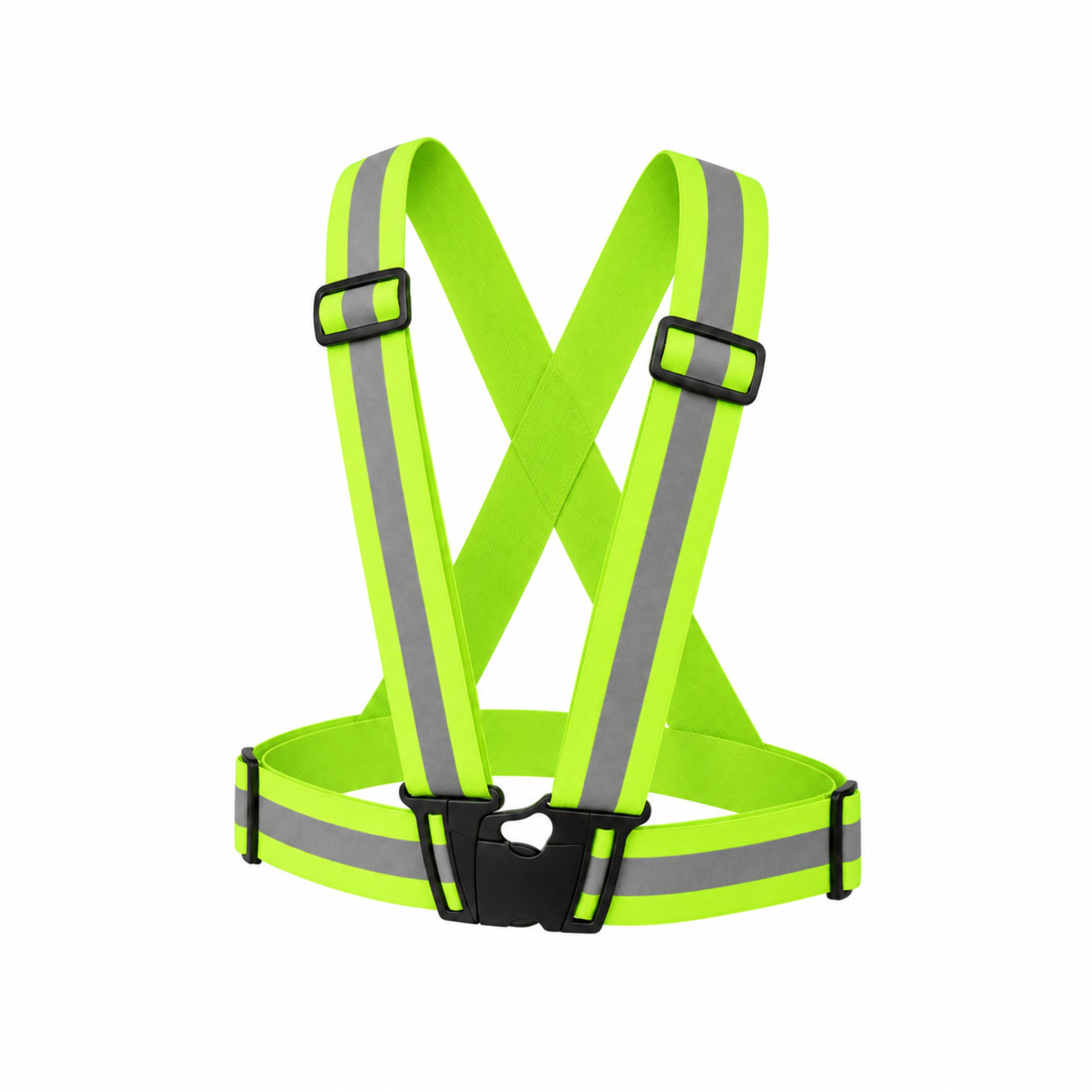 PlugUp Warnweste reflektierende Sicherheitsweste verstellbar für Joggen & Fahrradfahren Warnweste zum Fahrradfahren, Joggen & weitere Outdoor-Aktivitäten