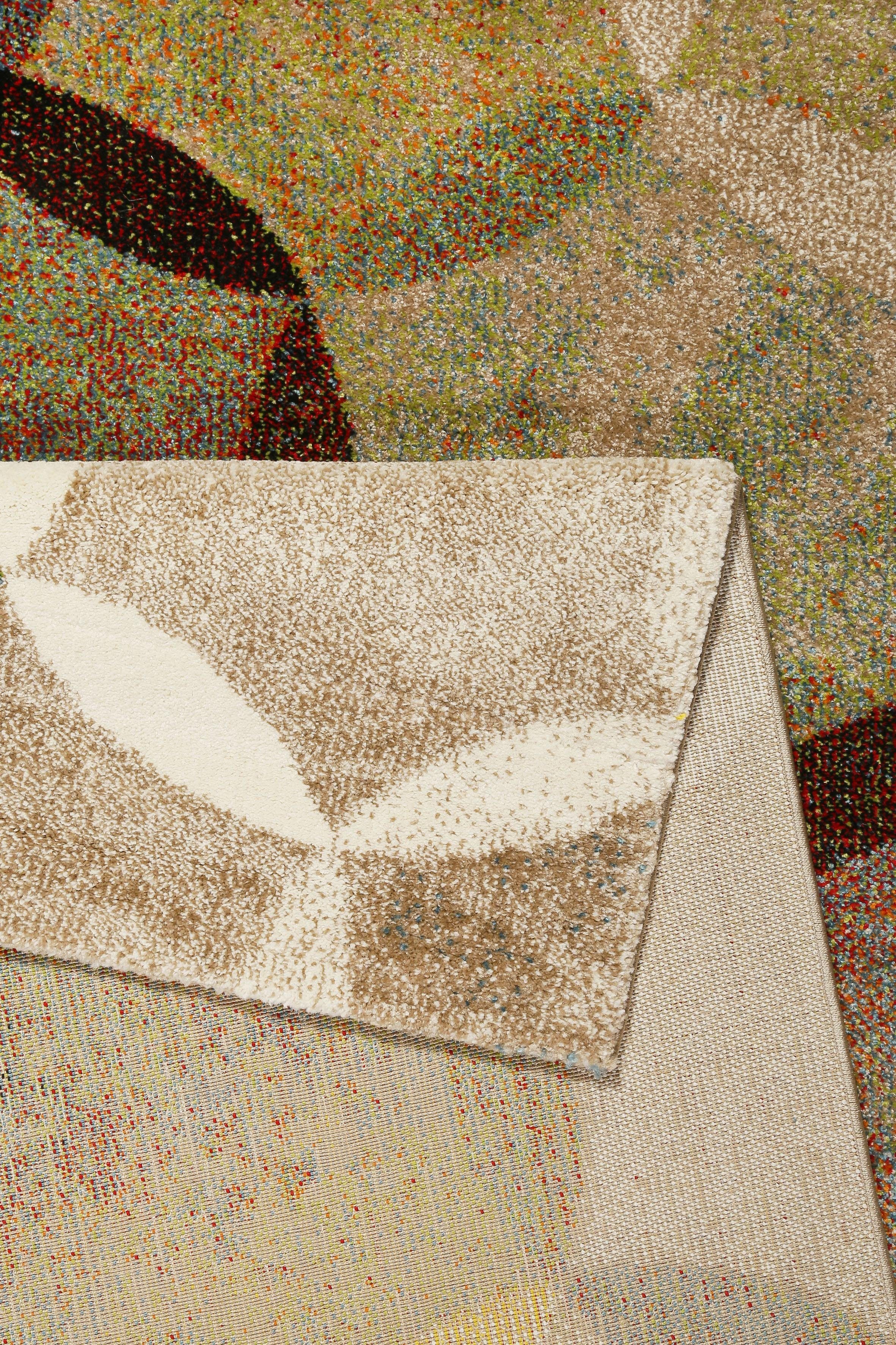 Esprit Teppich Modernina ESP-3378, rechteckig, Höhe: 13 mm, weicher Kurzflor in modernem Design, Wohnzimmer, Schlafzimmer, bunt