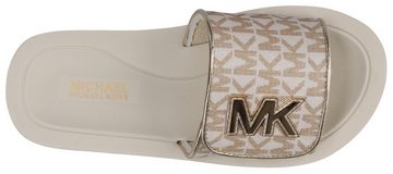 MICHAEL KORS KIDS ELI CAROLL Badepantolette, Sommerschuh, Schlappen, Badeschuh, Poolslides mit Klettriegel