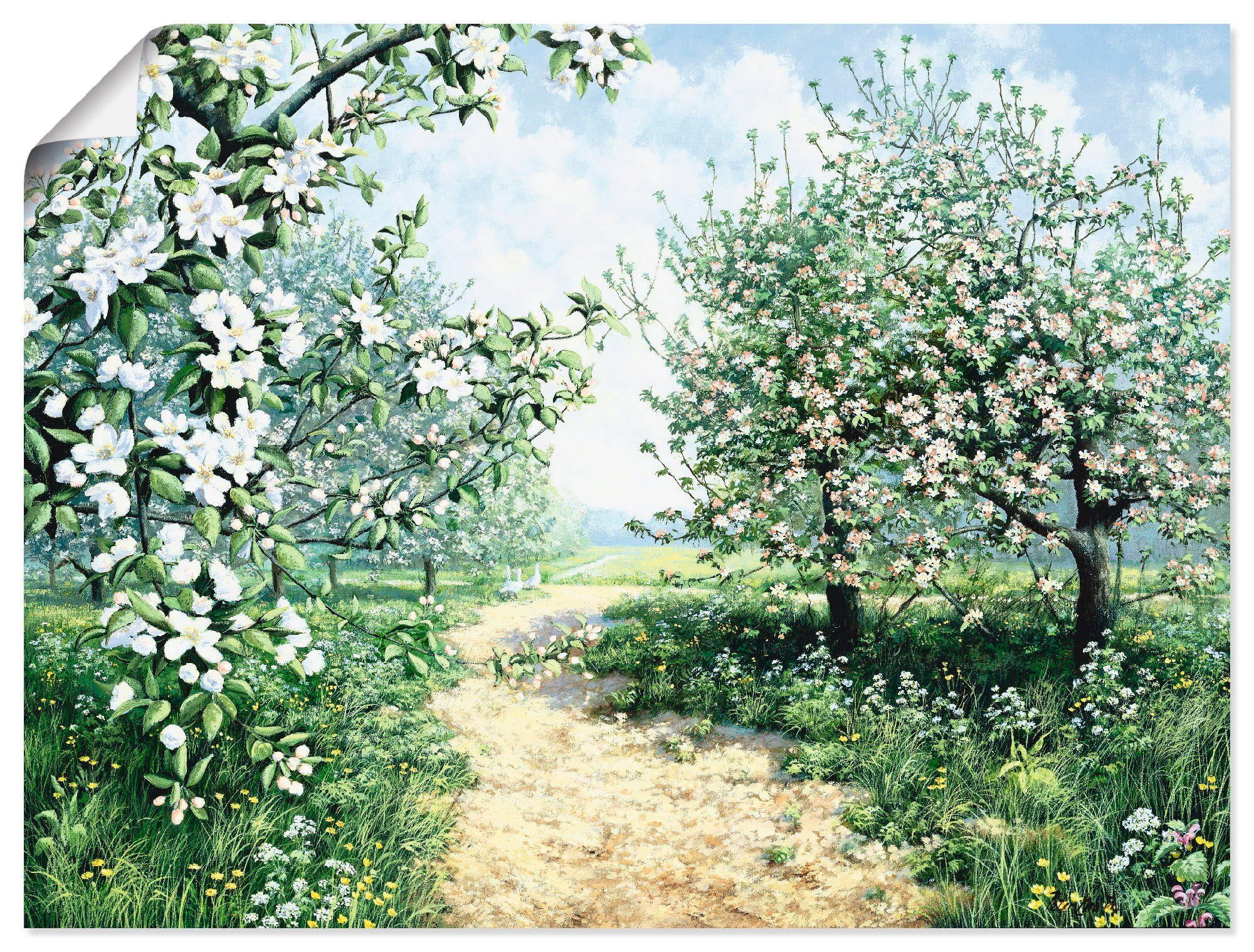 Artland Wandbild Frühling I, Vier Jahreszeiten (1 St), als Leinwandbild, Poster, Wandaufkleber in verschied. Größen