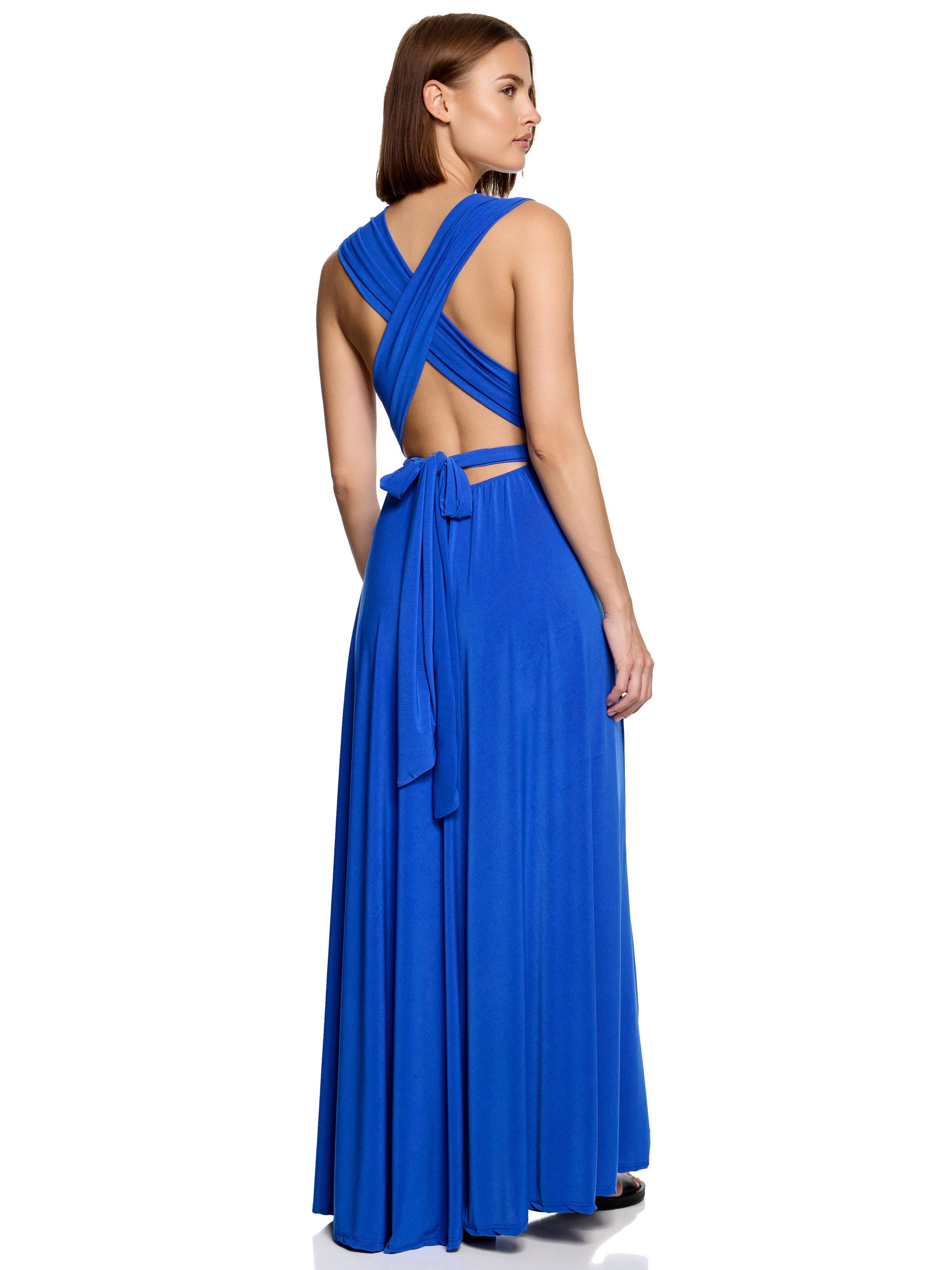 Worldclassca Abendkleid Worldclassca Abendkleid Partykleid Lang mit Schlitz Sommerkleid Maxikleid Cocktailkleid Wickelkleid Elegant Schulterfrei Ärmellos