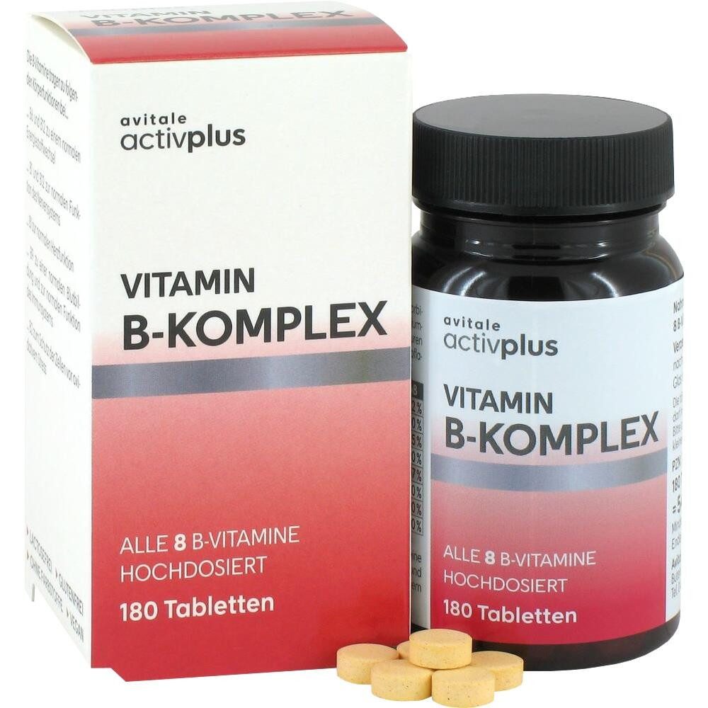 Avitale GmbH ACTIVPLUS Vitamin B Komplex Tabletten Tabletten, 180 St.