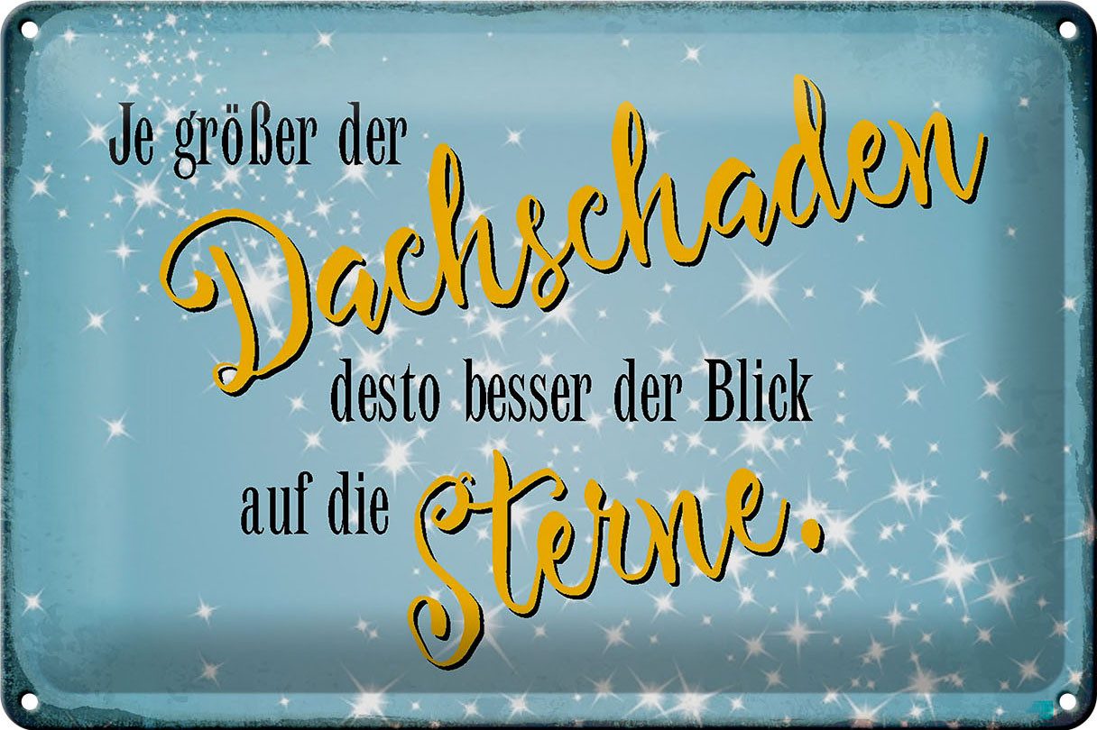 Hebold Metallschild Schild Blech 30x20cm Made in Germany Spruch je