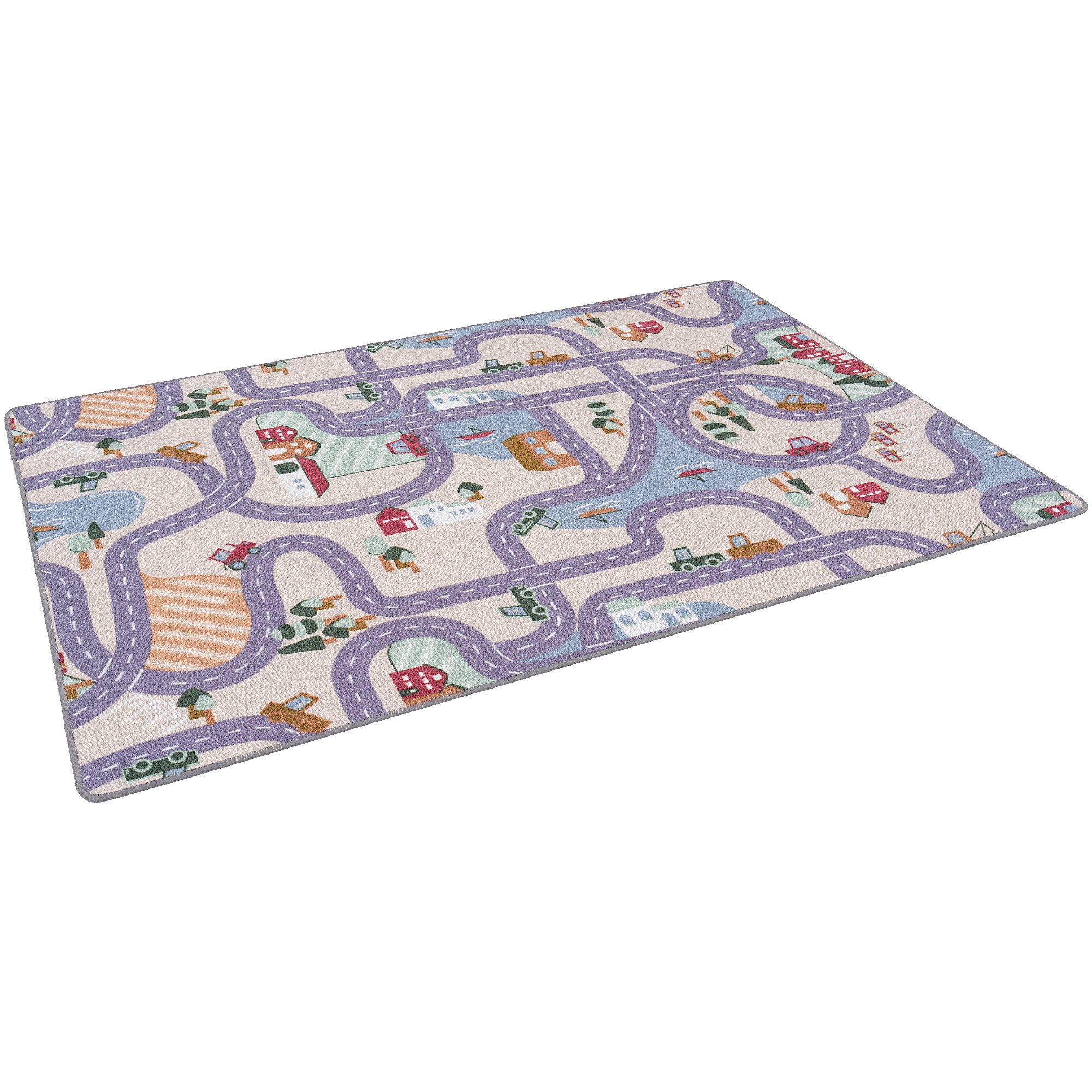 Snapstyle Kinderteppich Straßenteppich Beidseitig Straßenlandschaften, Rechteckig, Höhe: 6 mm