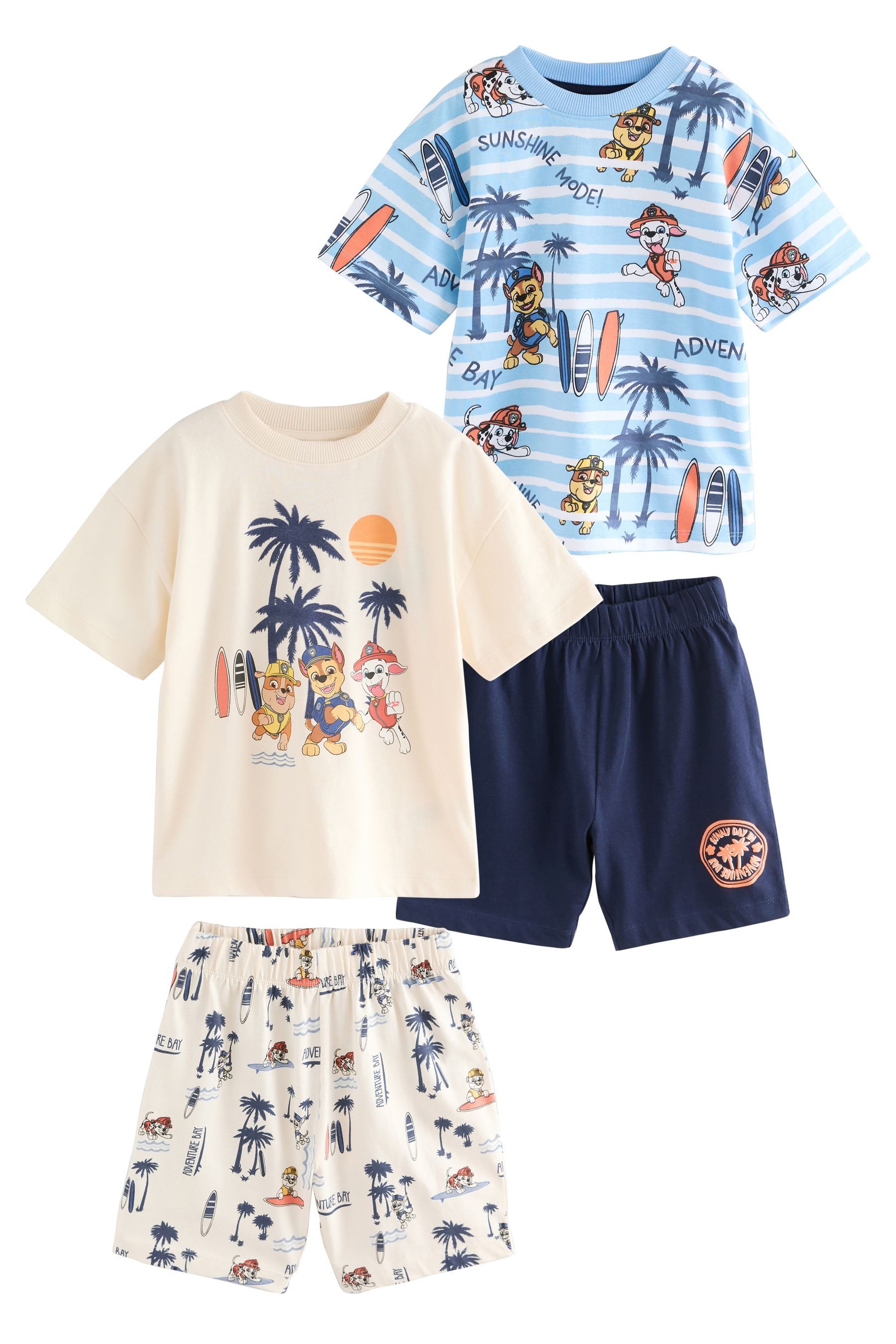 Pyjama Paw Patrol kurze Schlafanzüge, 2er-Pack