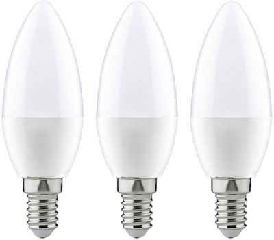 Paulmann LED-Leuchtmittel Kerze 4W E14 230V Warmweiß 3er-Pack, E14, 3 St., Warmweiß