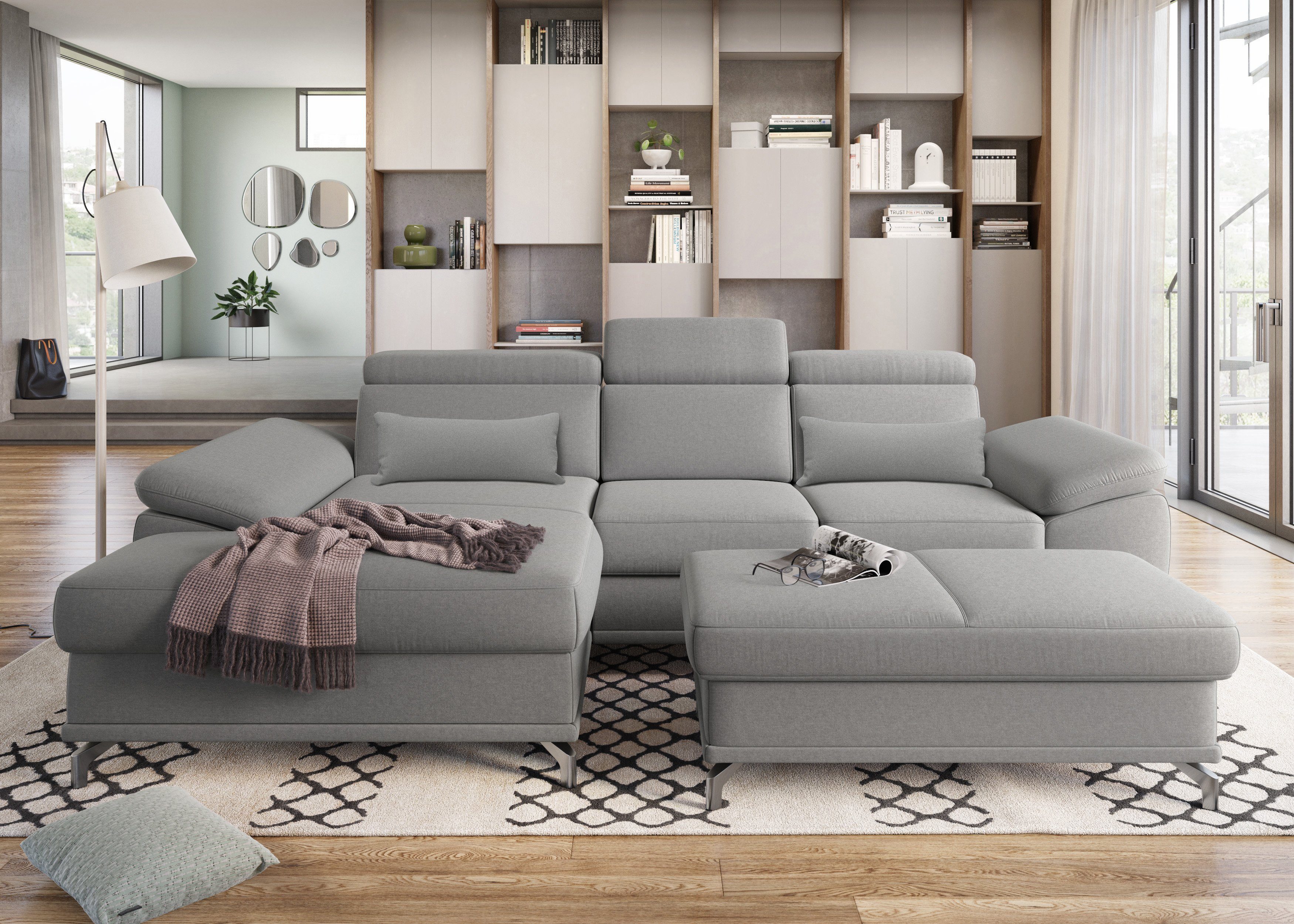 sit&more Ecksofa Cabrio L-Form, mit Sitztiefenverstellung, günstig online kaufen