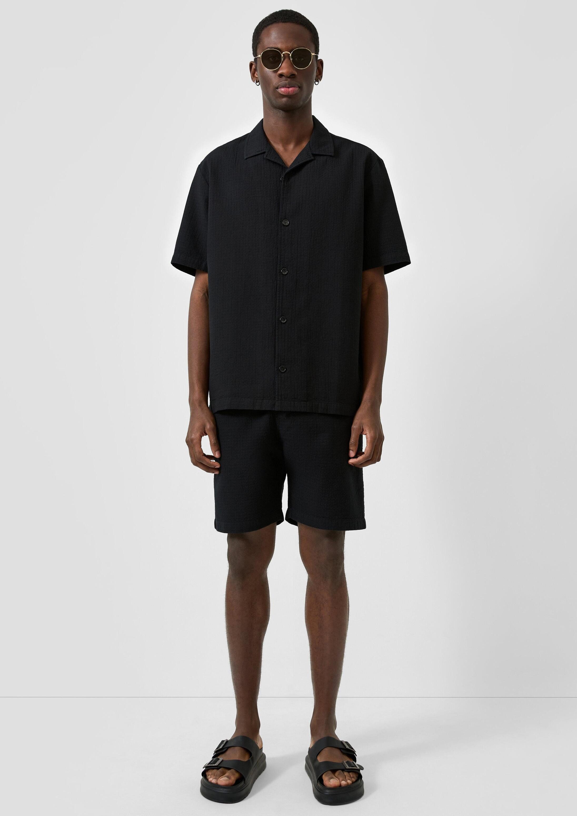 QS Shorts Bermuda Strukturierte Jogger-Shorts