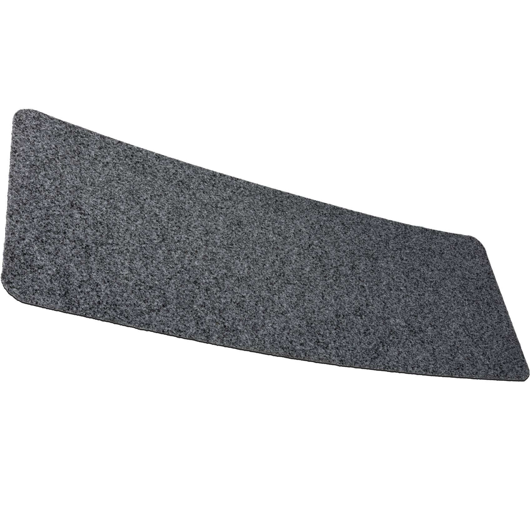 ANRO Fußmatte POET Schuhparkplatz schmal Schmutzfangmatte Unifarben, eckig, Höhe: 3 mm, Schuh-Abstellplatz rutschfest 30x60cm Kräusel Grau wasserdicht