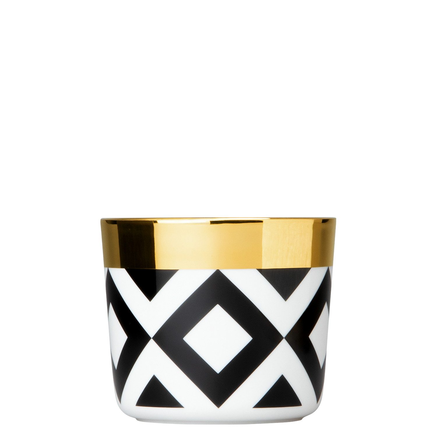 Sieger by Fürstenberg Champagnerglas Sieger by Fürstenberg Champagnerbecher Tiles, Porzellan, 24 Karat Gold