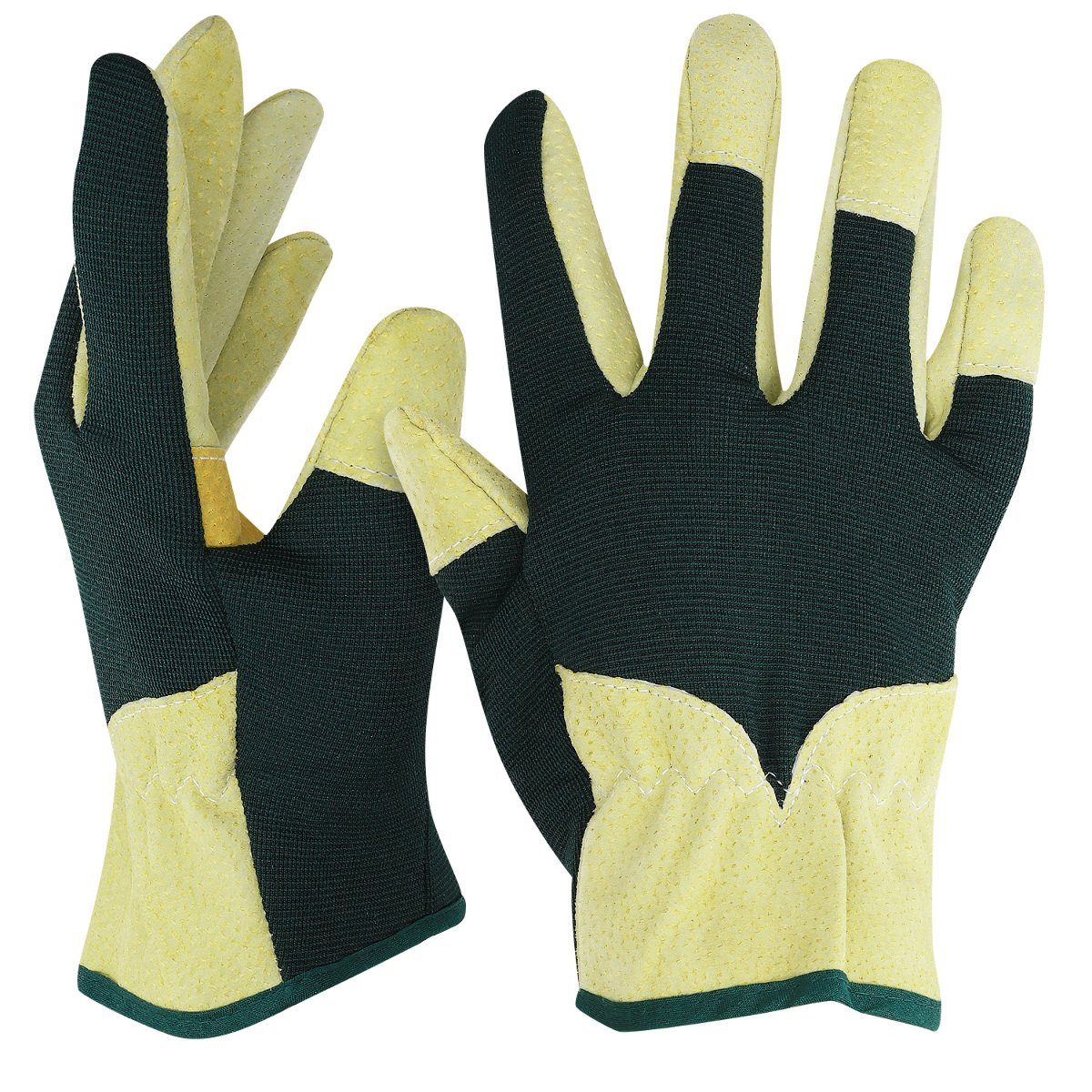 Navaris Lederhandschuhe 1 Paar M Gartenhandschuhe aus Spaltleder - für Damen  und Herren - Leder Arbeitshandschuhe Handschuhe für leichte Gartenarbeit  online kaufen | OTTO