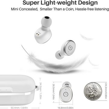 TOZO Bluetooth 5.3 Kabellos Sport IPX8 Wasserdicht In-Ear-Kopfhörer (Sicherer Klang und kabelloser Komfort für ein immersives Musikgenuss-Erlebnis., mit kabellosem Ladecase Mikrofon Premium Sound Bass)