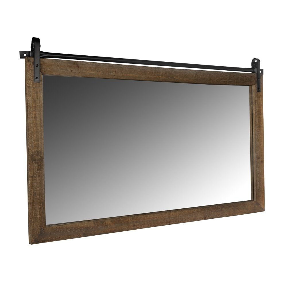 Mucola Wandspiegel Hängespiegel 86 x 71 cm Flurspiegel Wandspiegel Holz (St günstig online kaufen