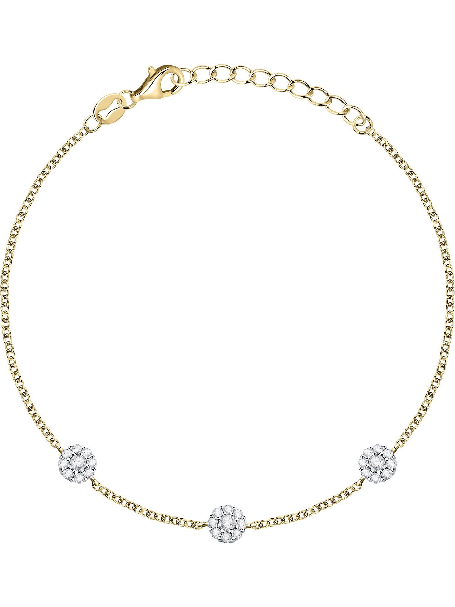 FAVS Silberarmband FAVS Damen-Armband 925er Silber 33 Zirkonia