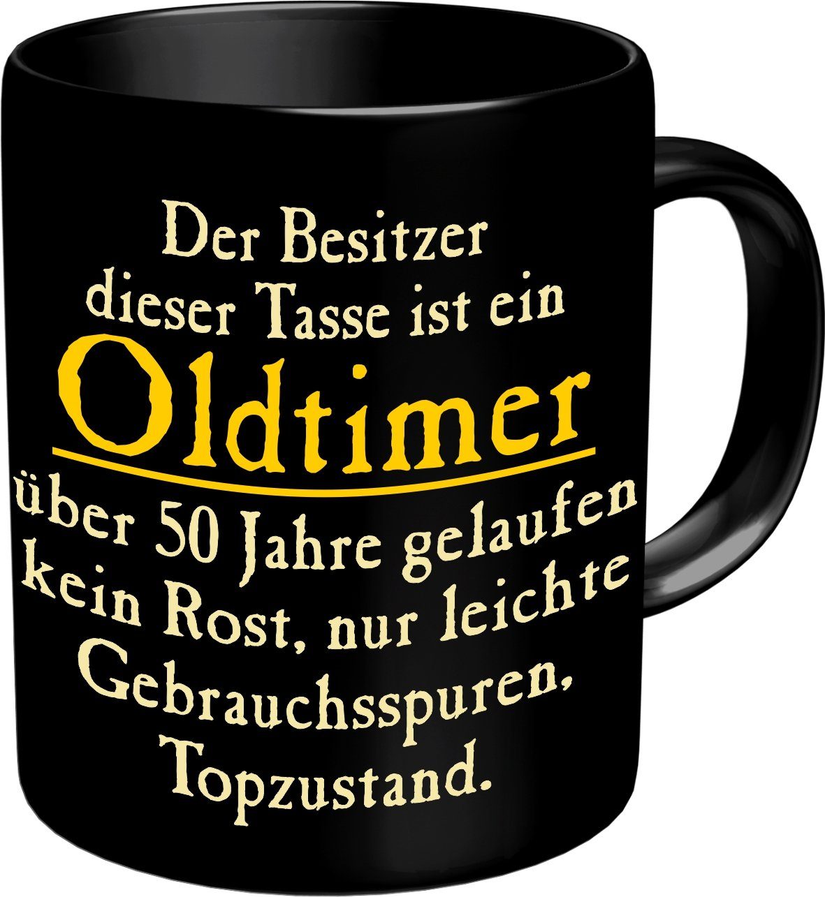 Rahmenlos Tasse Kaffeebecher als Geschenk zum 50. Geburtstag - Oldtimer-über 50 Jahre, Keramik