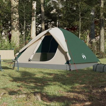vidaXL Vorzelt Campingzelt 3 Personen Grün 240x217x120 cm 190T Taft