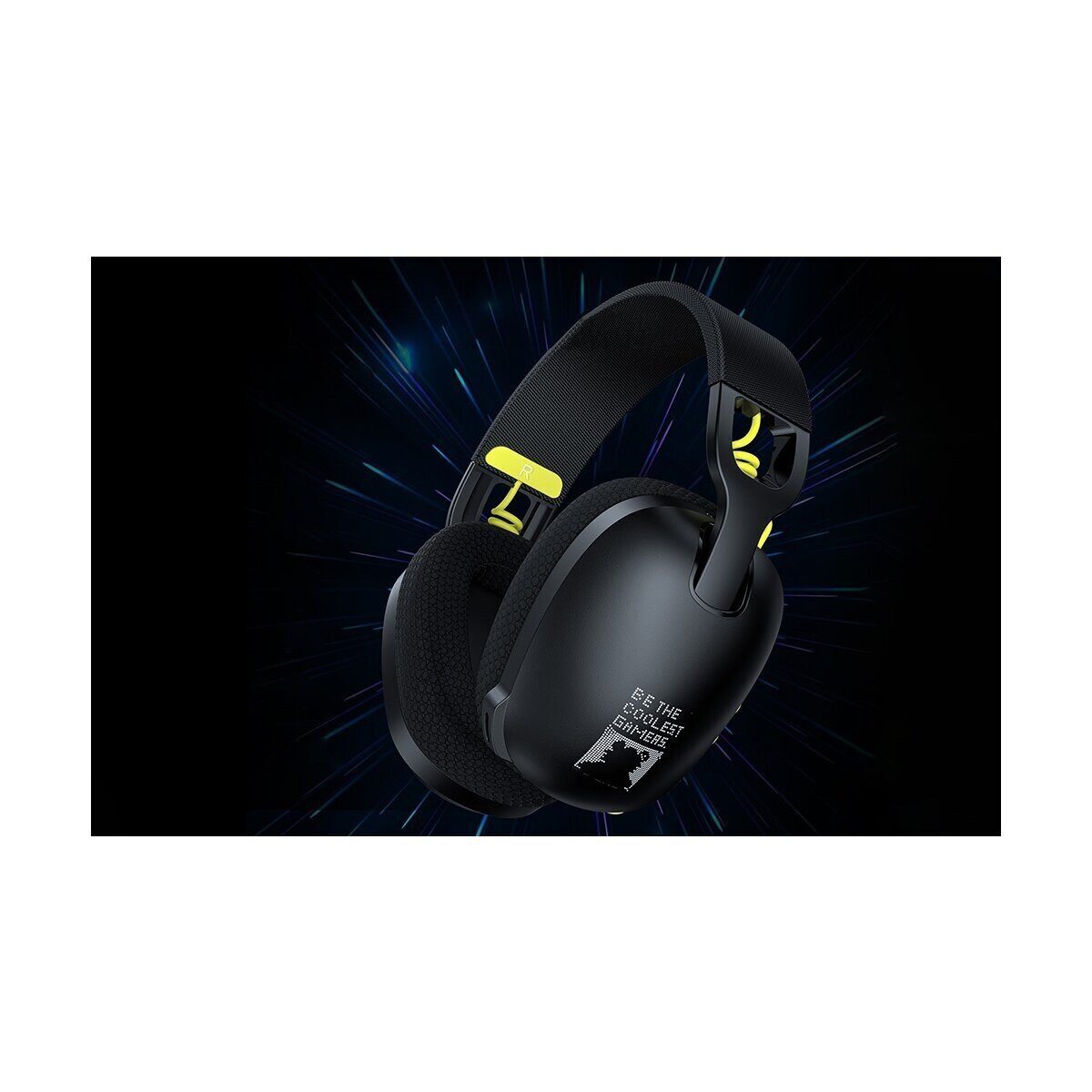 ONIKUMA Onikuma B2 Gaming-Kopfhörer 50-mm-Treiber 800-mAh-Akku (schwarz) Bluetooth-Kopfhörer
