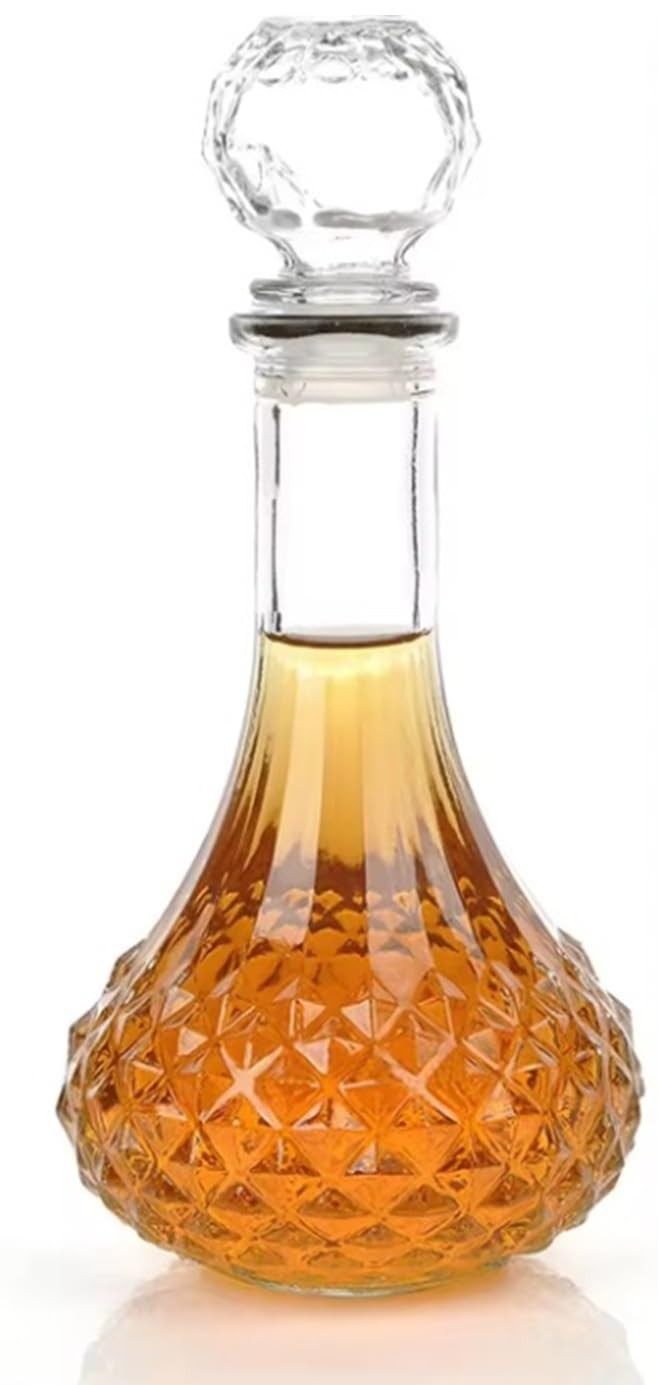 Karaffe Whiskey Karaffe aus Glas Verschluss 900ml