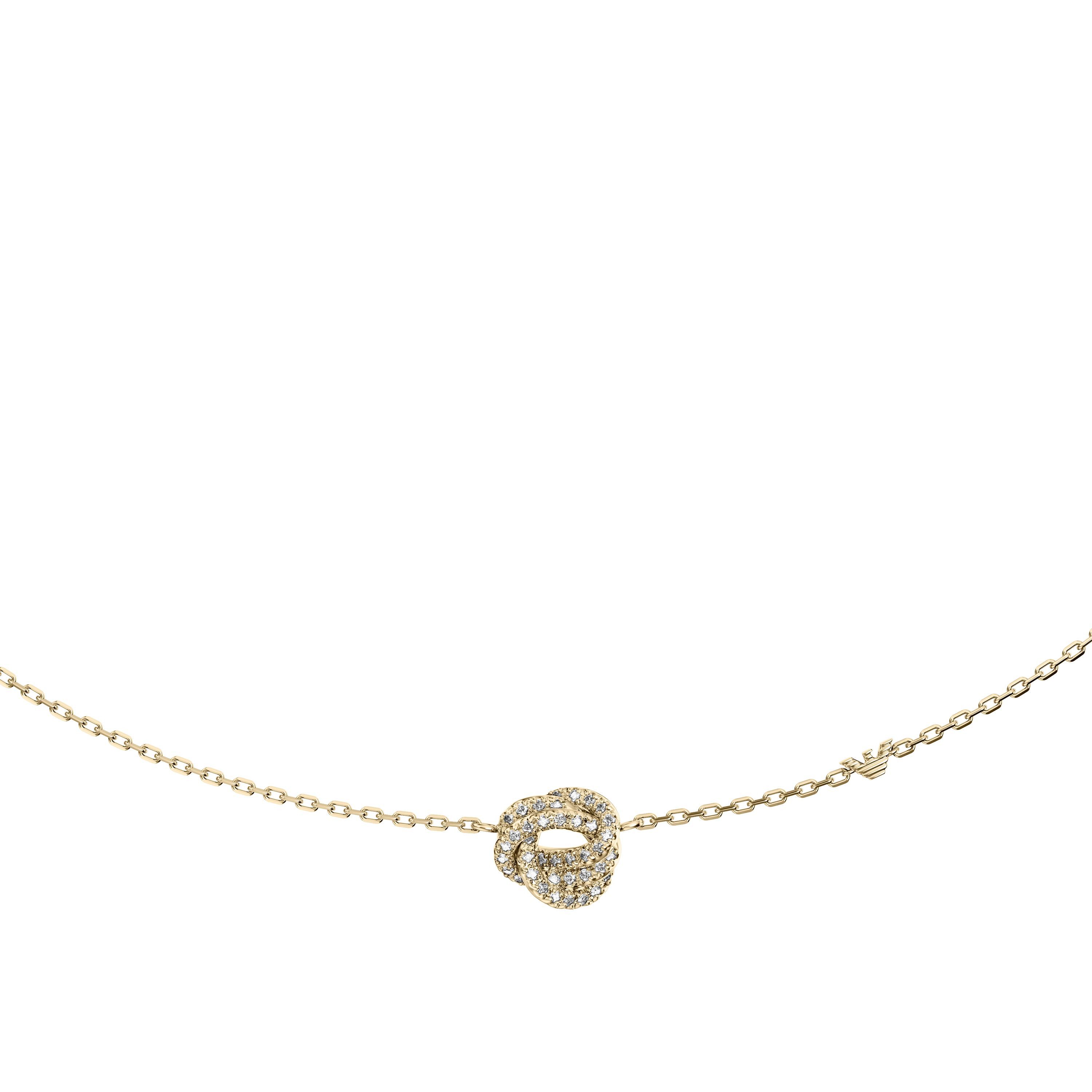 Emporio Armani Kette mit Anhänger, mit Zirkonia (synth)