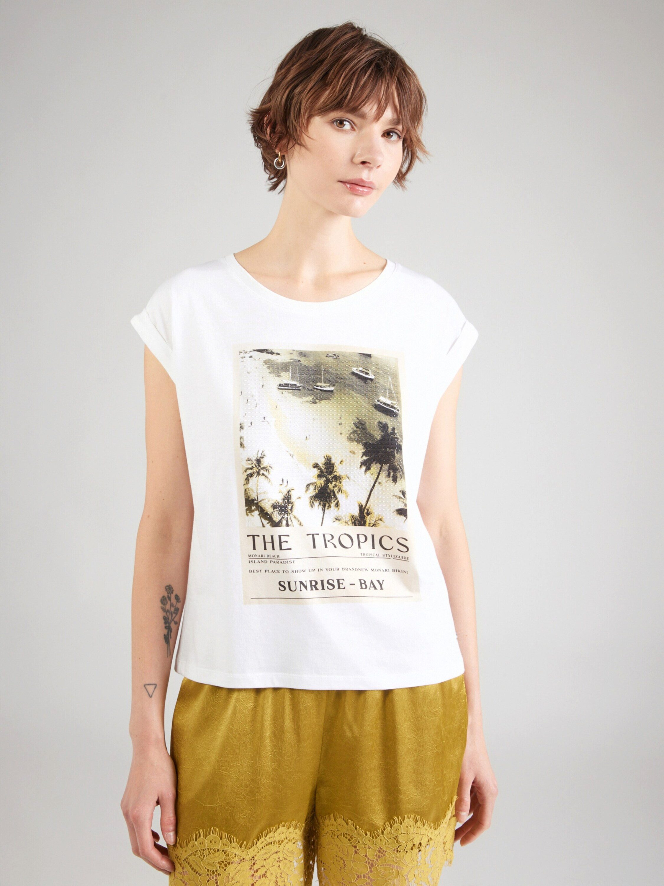 Monari T-Shirt (1-tlg) Ziersteine
