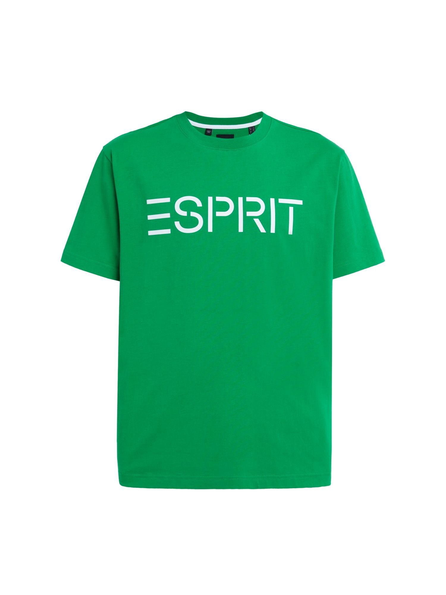 (1-tlg) T-Shirt Esprit T-Shirt Logo mit GREEN