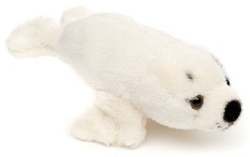Uni-Toys Kuscheltier Robbe Plushie - versch. Farben - 19 cm (Länge) - Seehund - Plüschtier, zu 100 % recyceltes Füllmaterial
