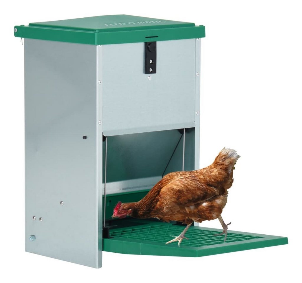 Thumbnail - vidaXL Futterspender Geflügel-Futterautomat Feedomatic mit Pedal 8 kg