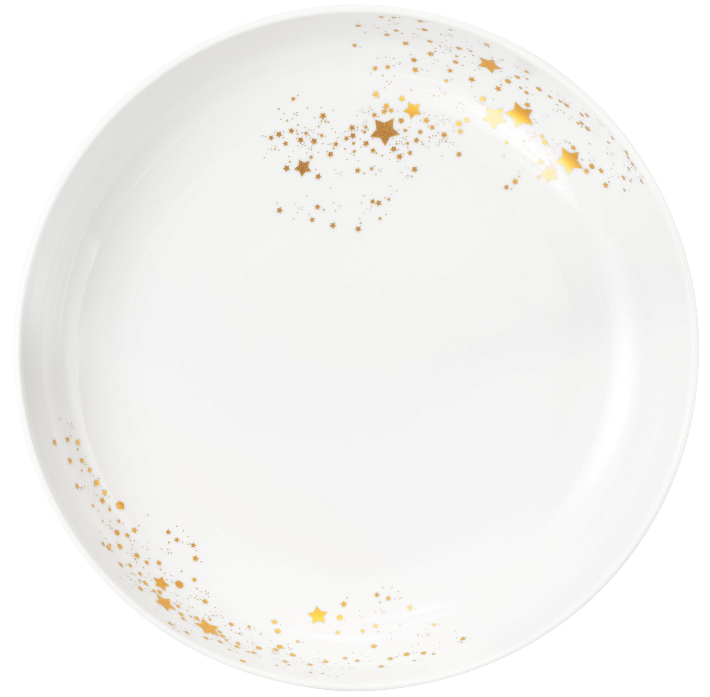 Seltmann Weiden Schüssel Liberty - Golden Stars, Porzellan, (1-tlg), Foodbowl 28 cm