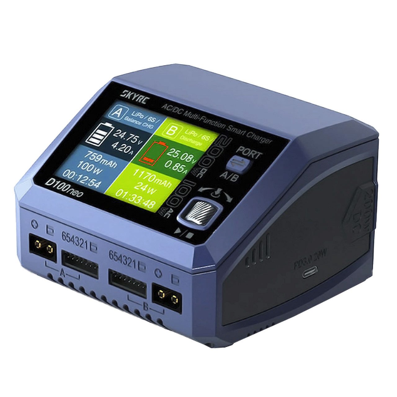 SkyRC SkyRC Ladegerät D100 Neo LiPo 1-6s 10A 100W AC RC-Ladegerät