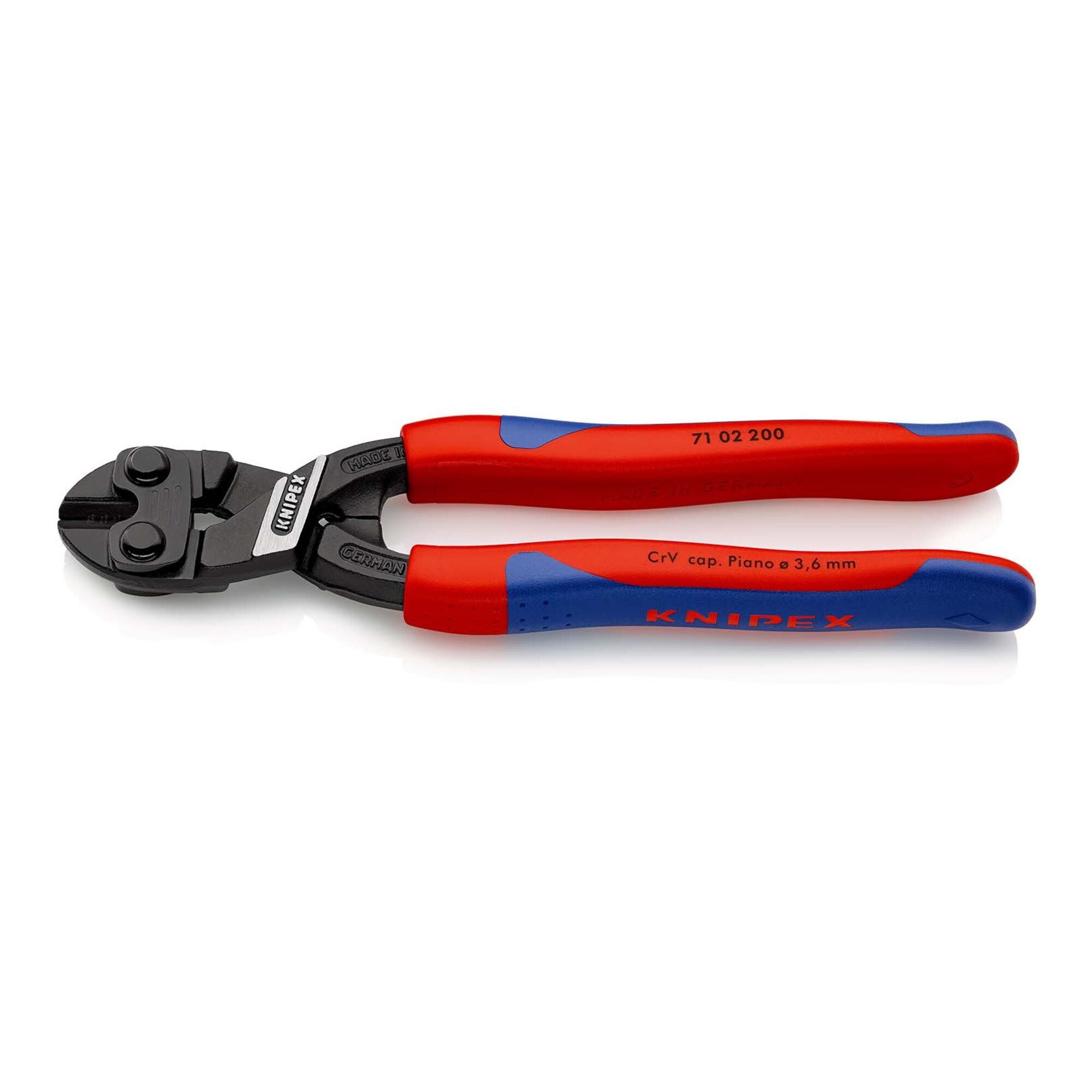 Knipex Cuttermesser KNIPEX 71 02 200 CoBolt® Kompakt-Bolzenschneider mit schlanken