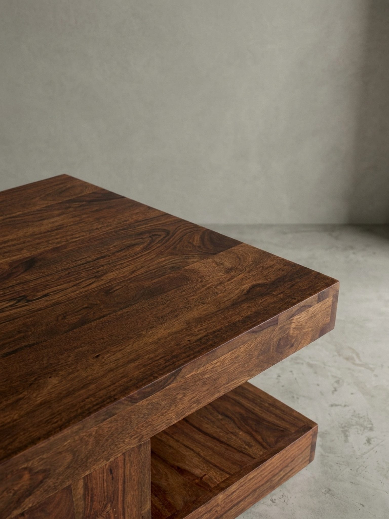 KADIMA DESIGN Couchtisch Couchtisch Massivholz 90x60x40 cm Wohnzimmertisch braun Holztisch, Wohnzimmermöbel modern, Massivholzmöbel Echtholz – Bild 5 von 5