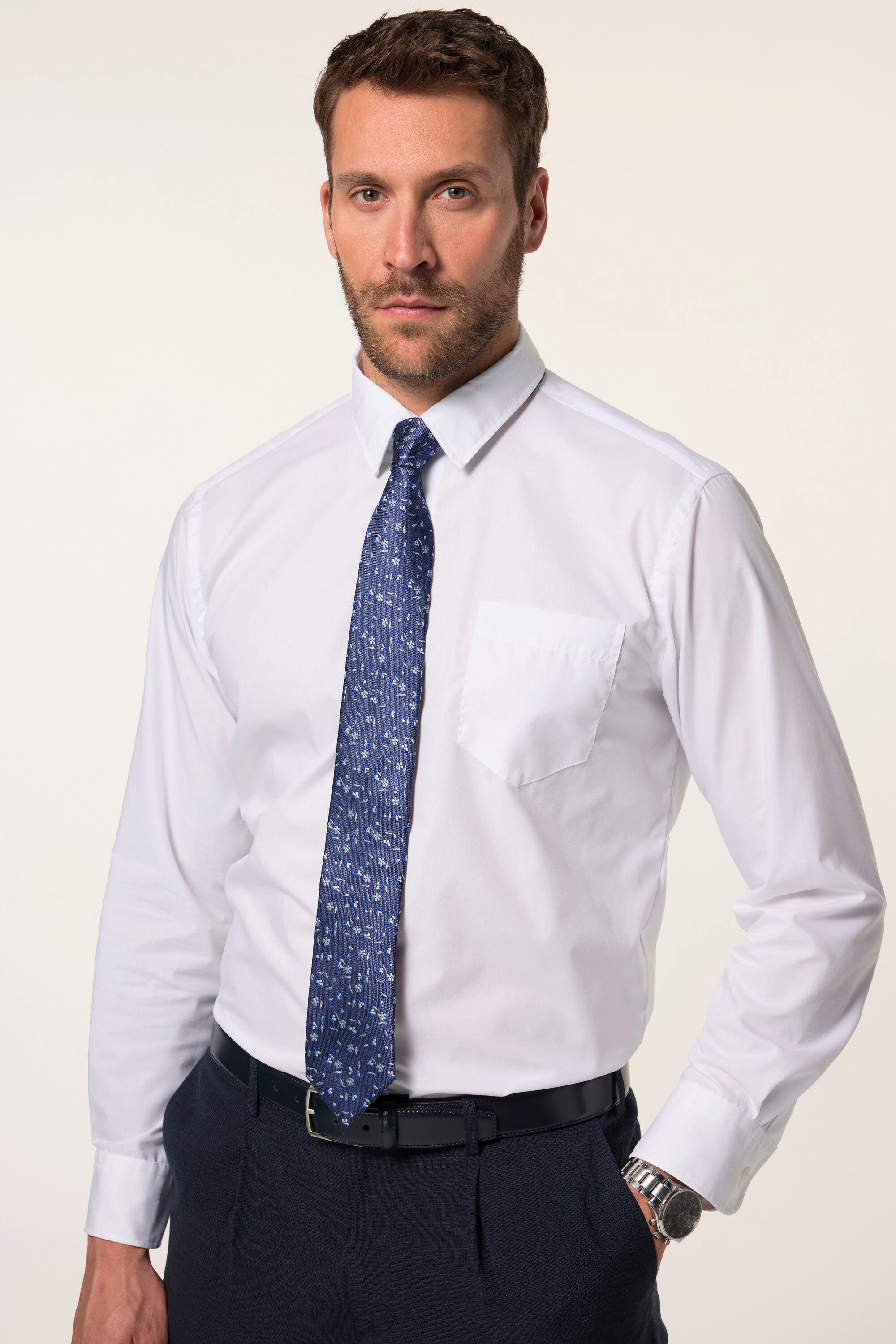 JP1880 Krawatte Seidenkrawatte Business Blumenmuster extra günstig online kaufen