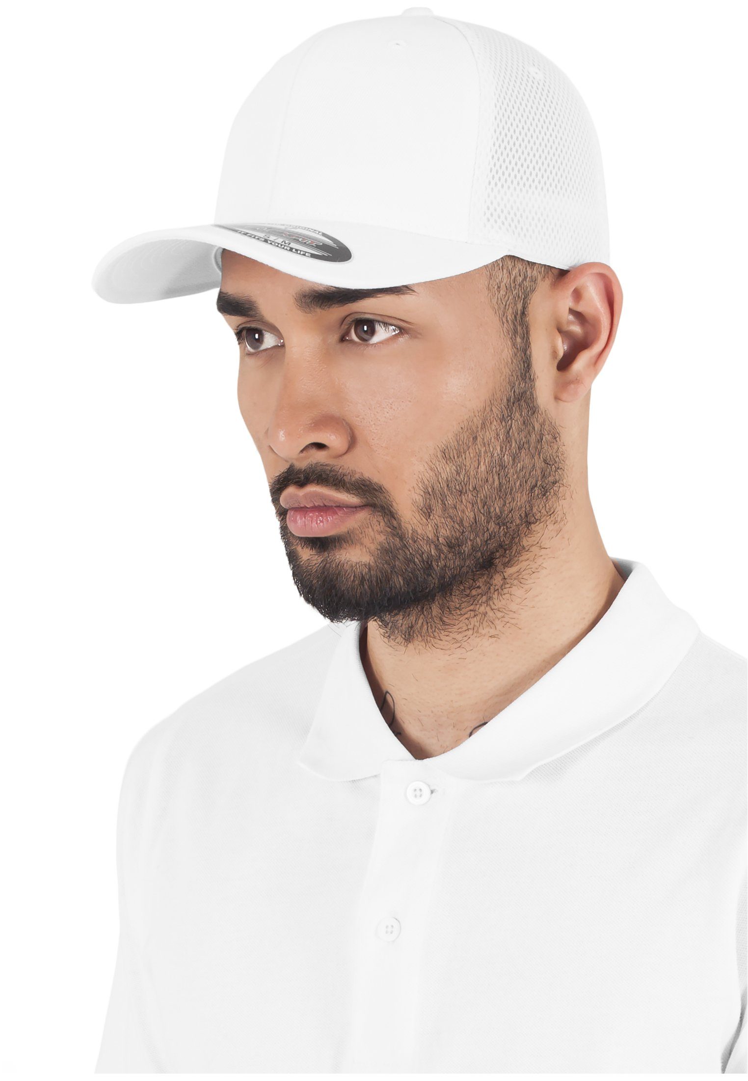 Flexfit Flex Cap Accessoires Flexfit Mesh white Tactel