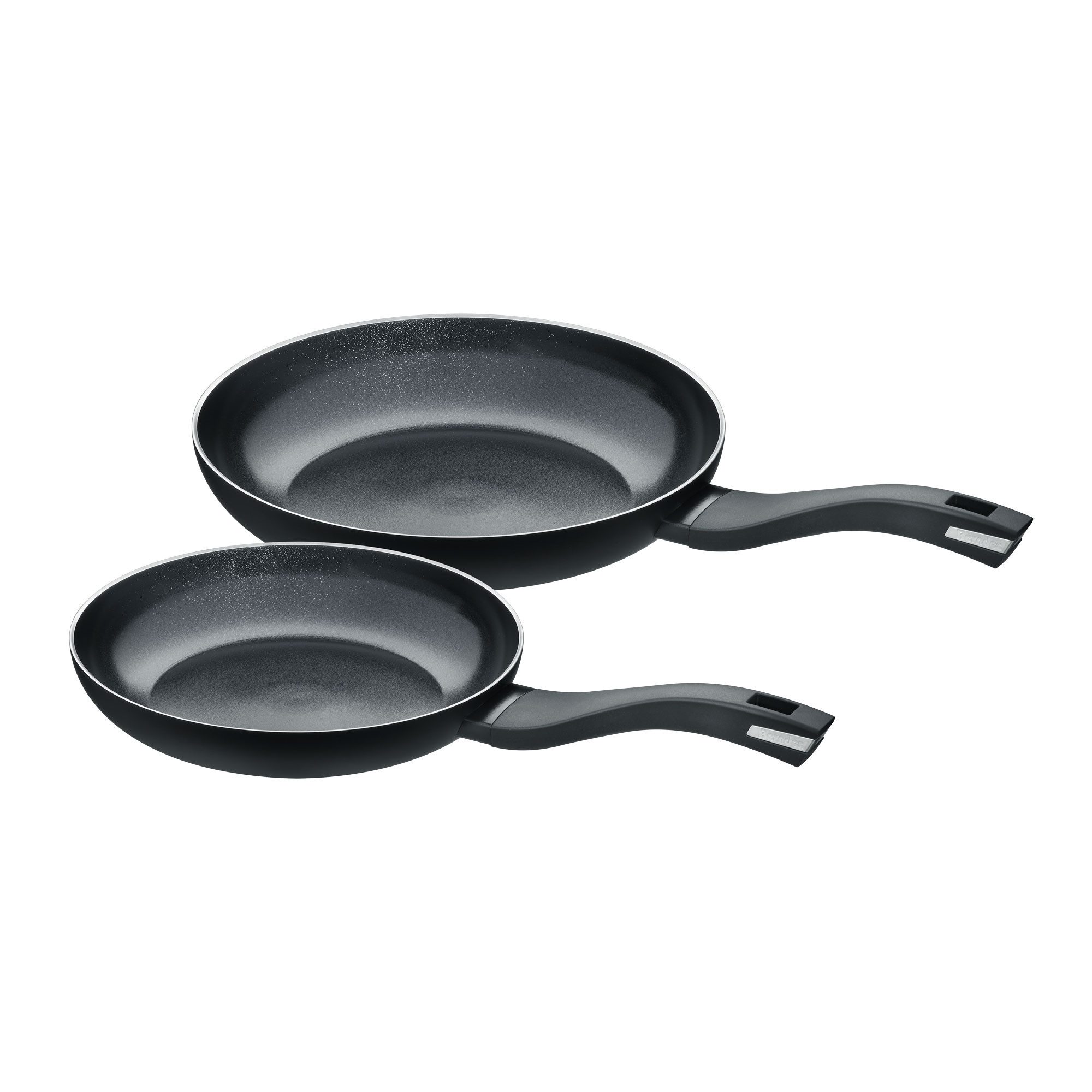 Berndes Сковороды-Set 24+28 cm, Aluminium, recycelt, schwarz - b.green - Alu Recycled, Aluminium, recycelt aus Dosen