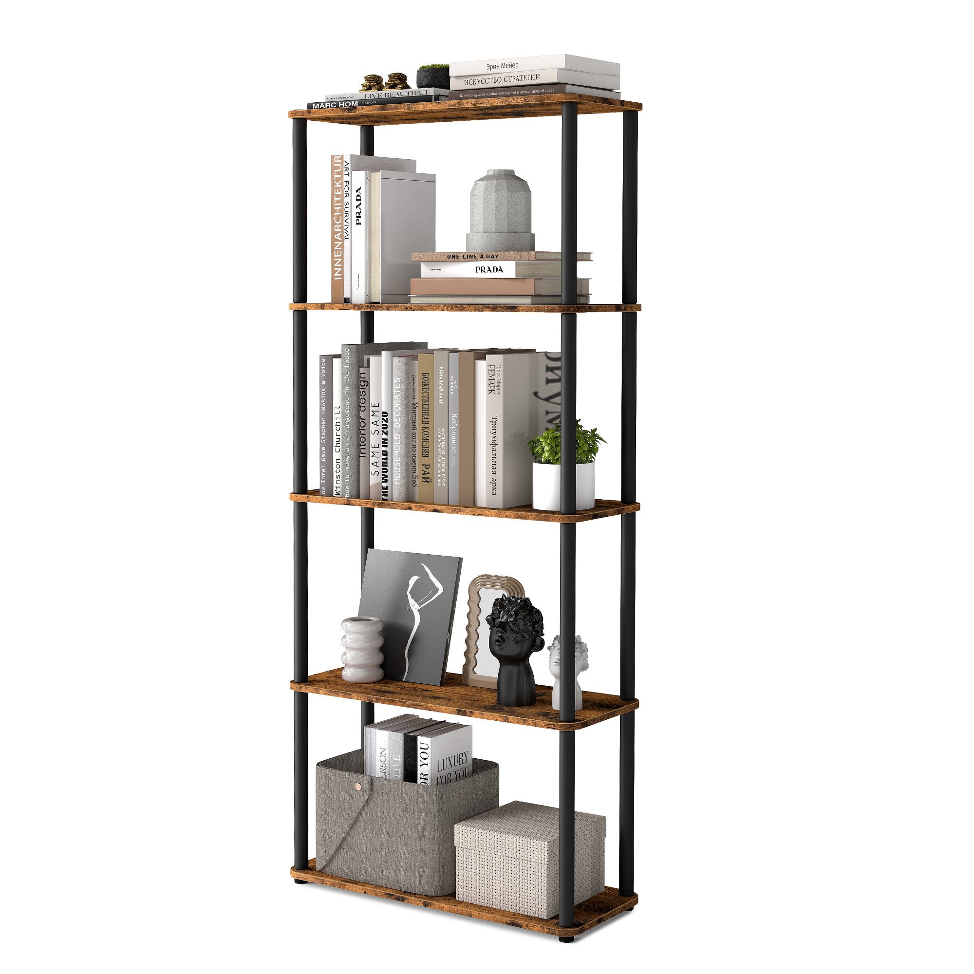 VASAGLE Standregal, Bücherregale, Aufbewahrungsregal, Regal mit günstig online kaufen