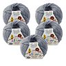 10 x ALIZE COTTON GOLD HOBBY NEW 87 COAL GREY