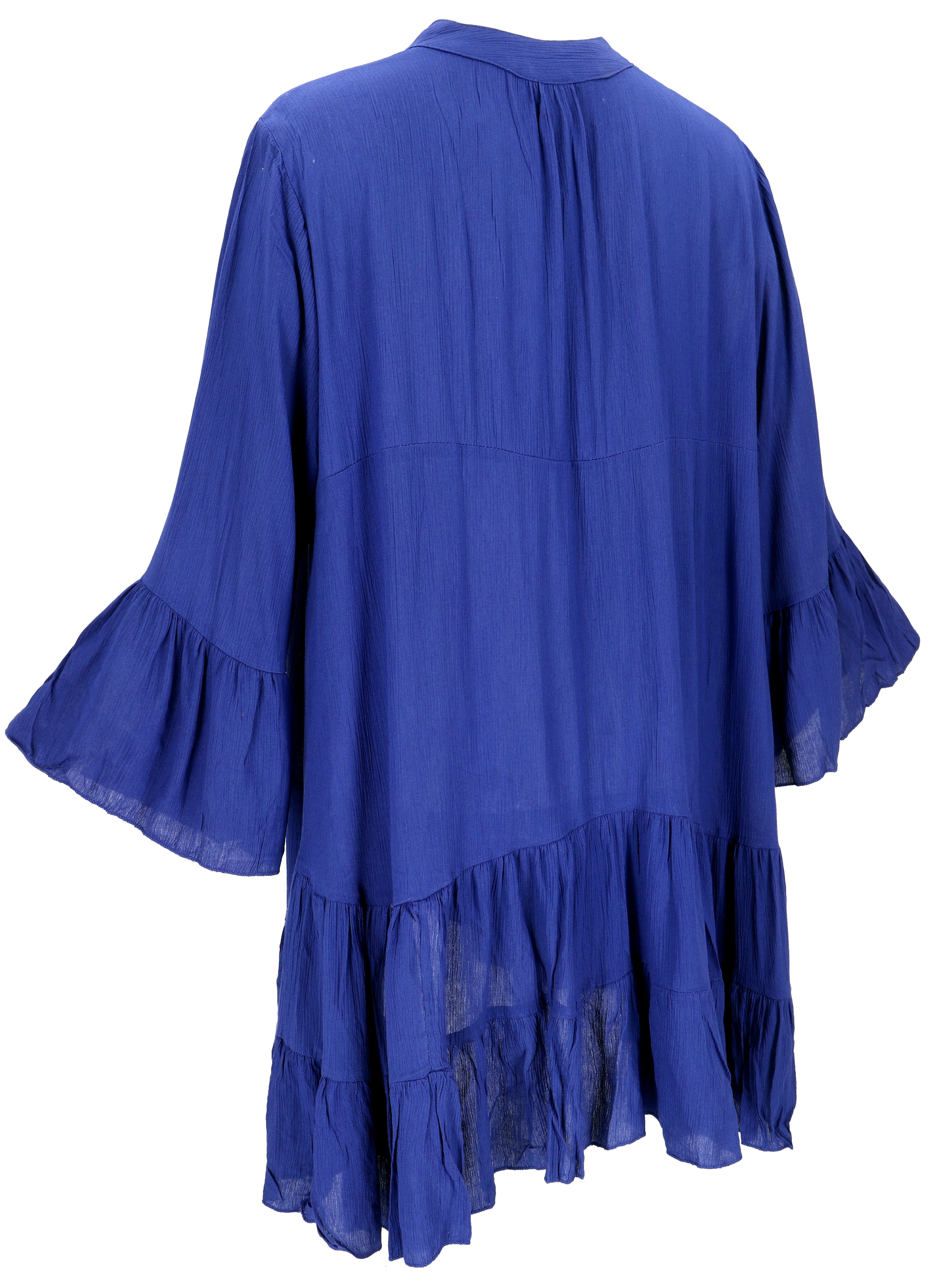 Guru-Shop Midikleid Luftiges Boho Minikleid, plus size Maxitunika,.. alternative Bekleidung – Bild 5 von 5