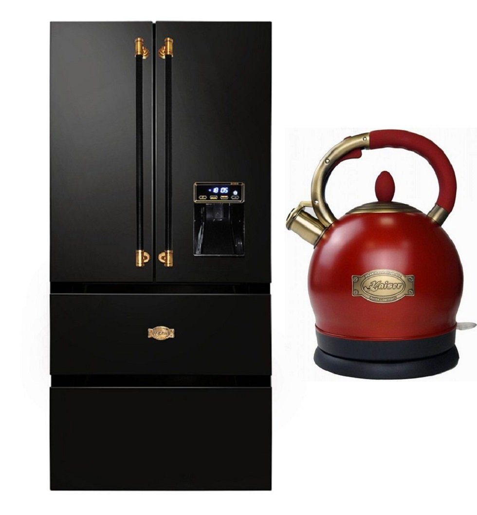 Kaiser Küchengeräte Side-by-Side KS 80425 Em, 183 cm hoch, 83.6 cm breit, 183 cm hoch, 83.6 cm breit, Retro Kühlschrank, No Frost 506 L