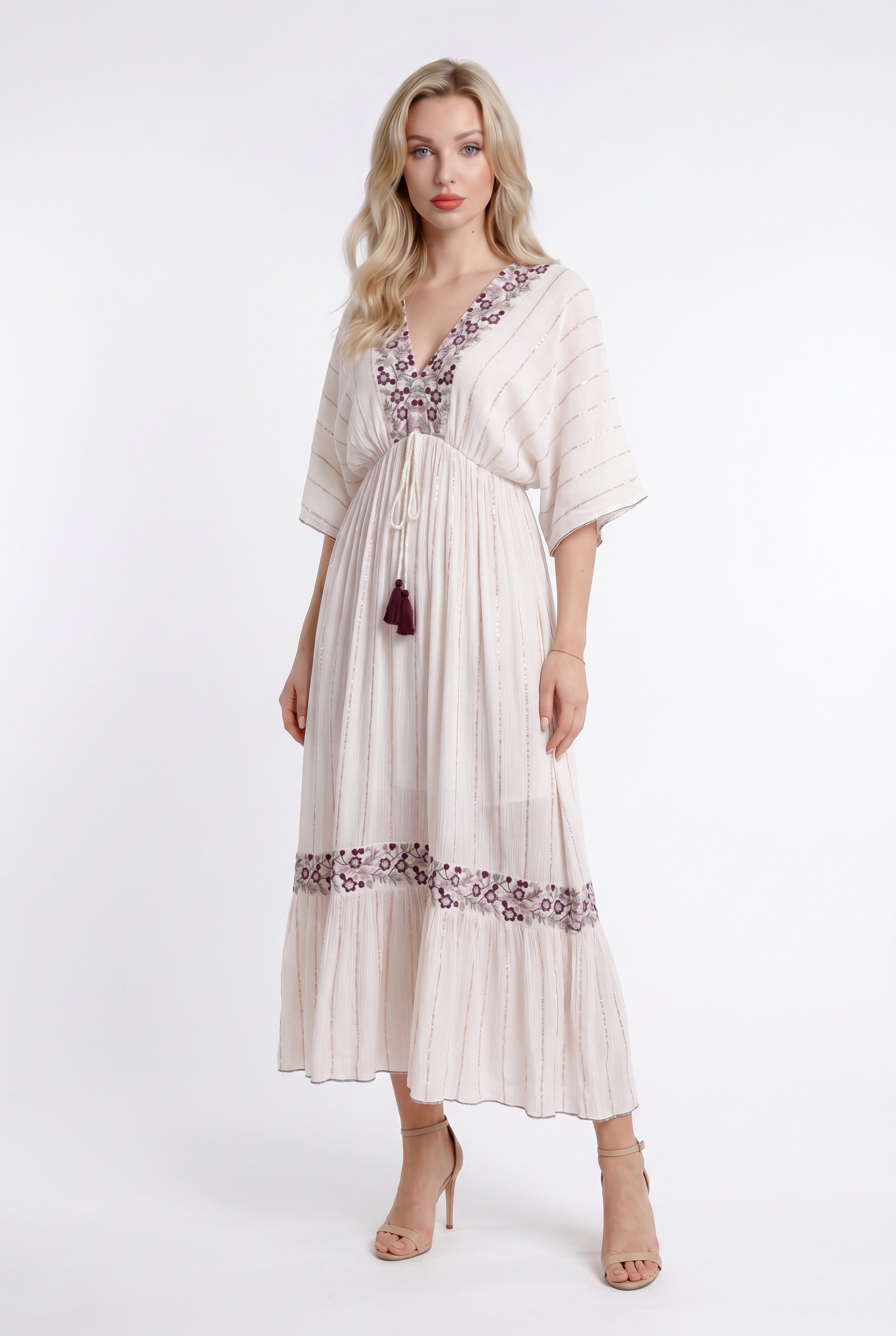 YC Fashion & Style Sommerkleid Boho Maxikleid Damen One Size 34–42 in Unifarbe